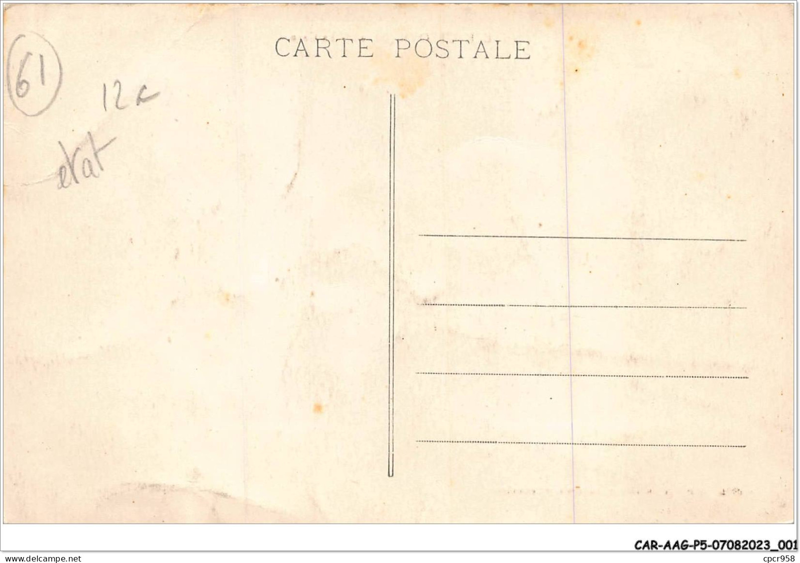 CAR-AAGP5-61-0382 - ECHAUFFOUR - La Gare - Carte Vendue En L'etat - Other & Unclassified