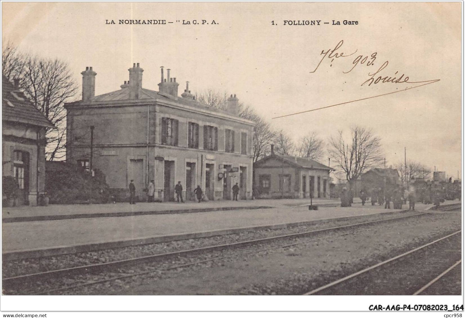 CAR-AAGP4-61-0372 - FOLLIGNY - La Gare  - Other & Unclassified