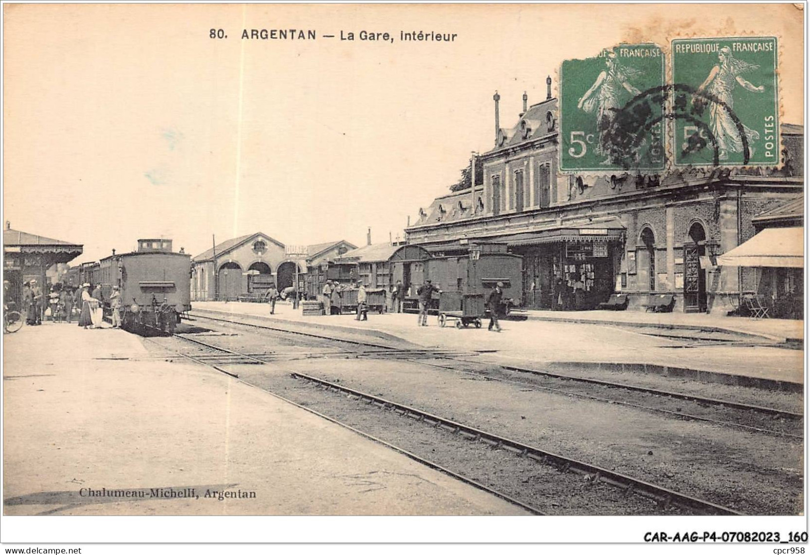 CAR-AAGP4-61-0370 - ARGENTAN - La Gare - Interieur - Train - Argentan