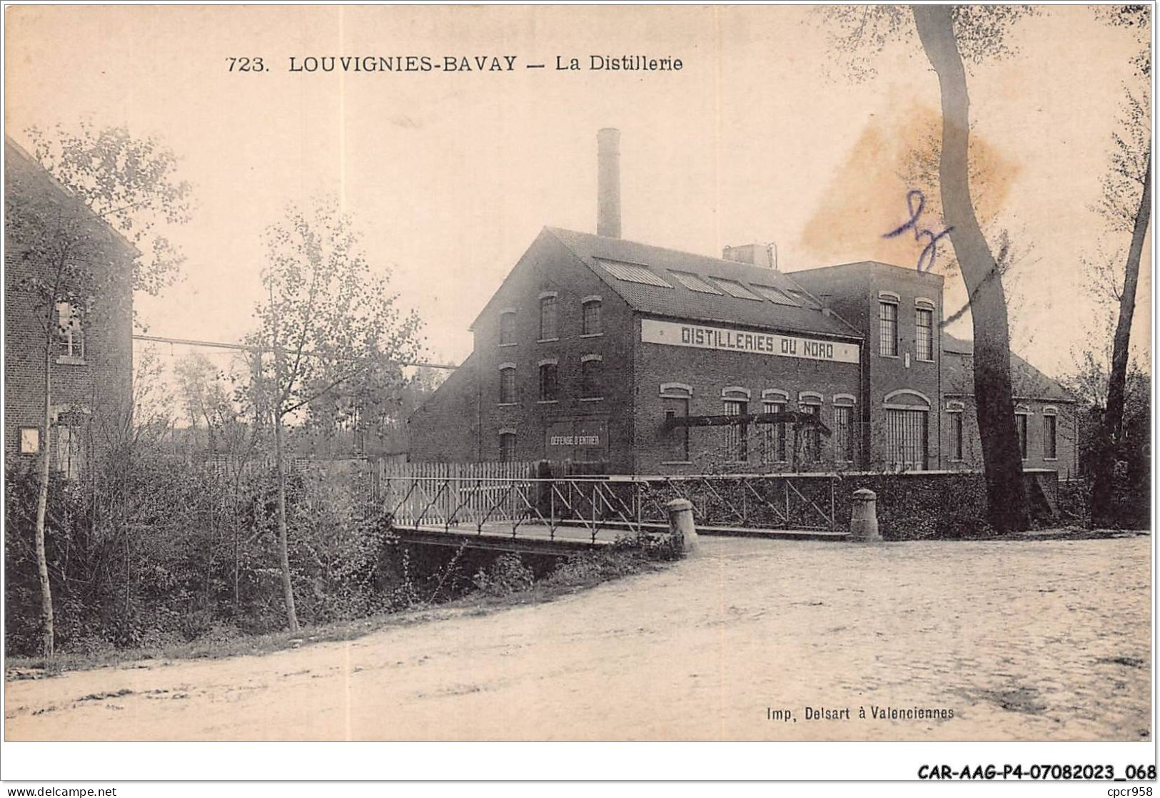 CAR-AAGP4-59-0324 - LOUVIGNIES-BAVAY - La Distillerie - Distillerie Du Nord - Bavay