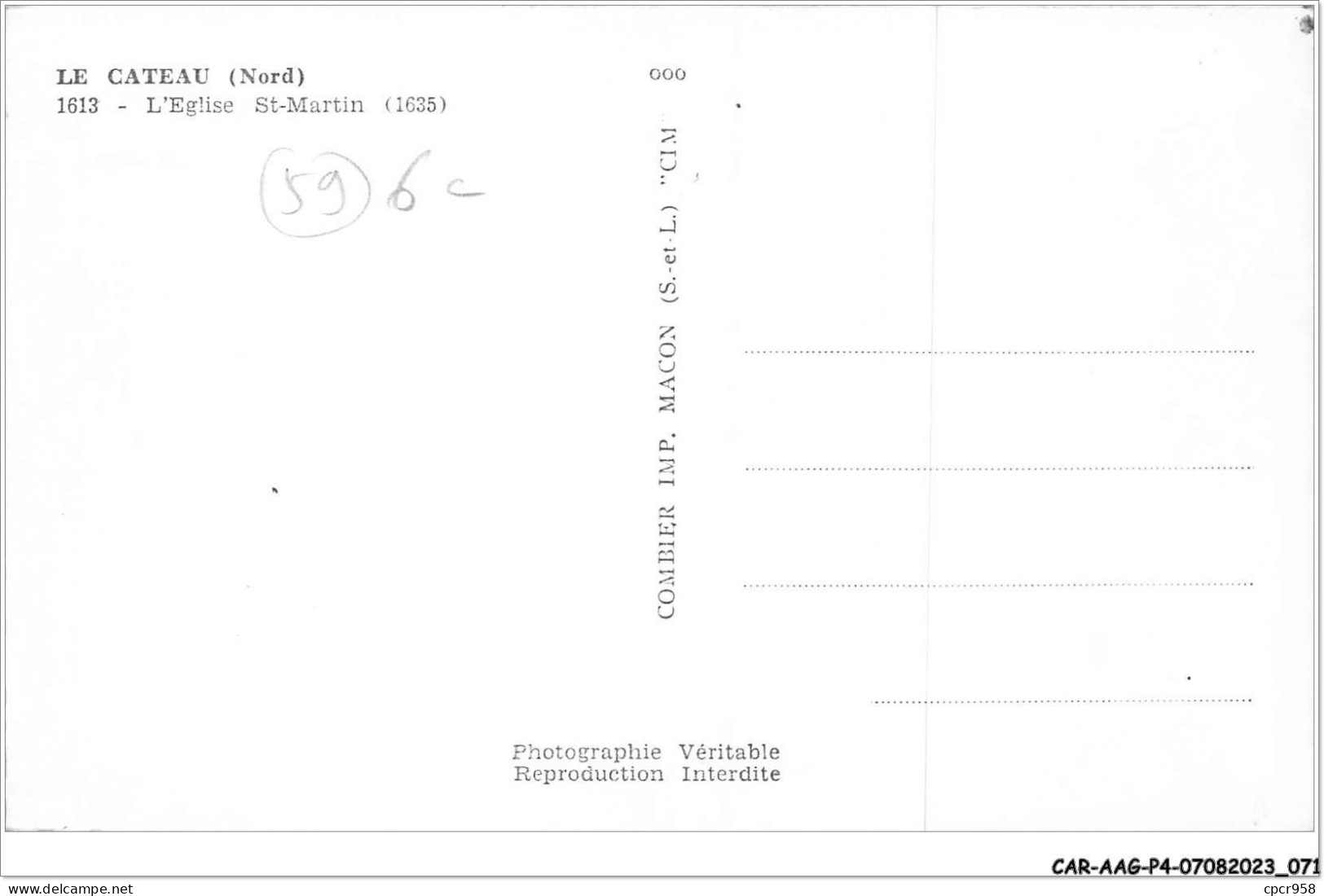 CAR-AAGP4-59-0325 - LE CATEAU - L'Eglise St-Martin  - Le Cateau