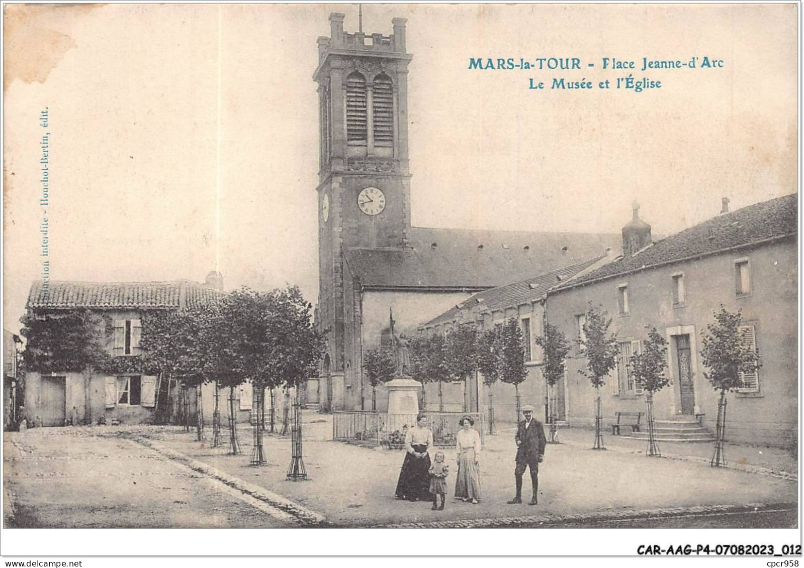 CAR-AAGP4-54-0296 - MARS-LA-TOUR - Place Jeanne D'arc - Le Musée Et L'Eglise  - Andere & Zonder Classificatie