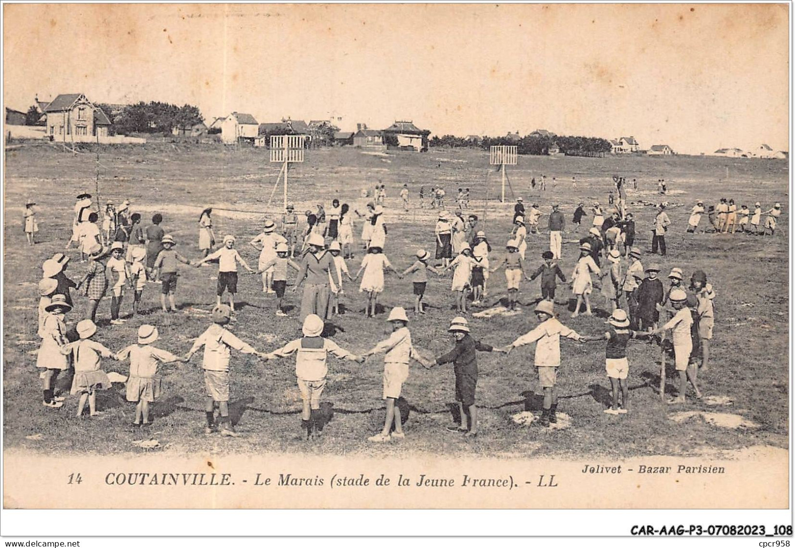 CAR-AAGP3-50-0254 - COUTAINVILLE - Le Marais (stade De La Jeune France) - Enfants Faisant Une Ronde - Andere & Zonder Classificatie