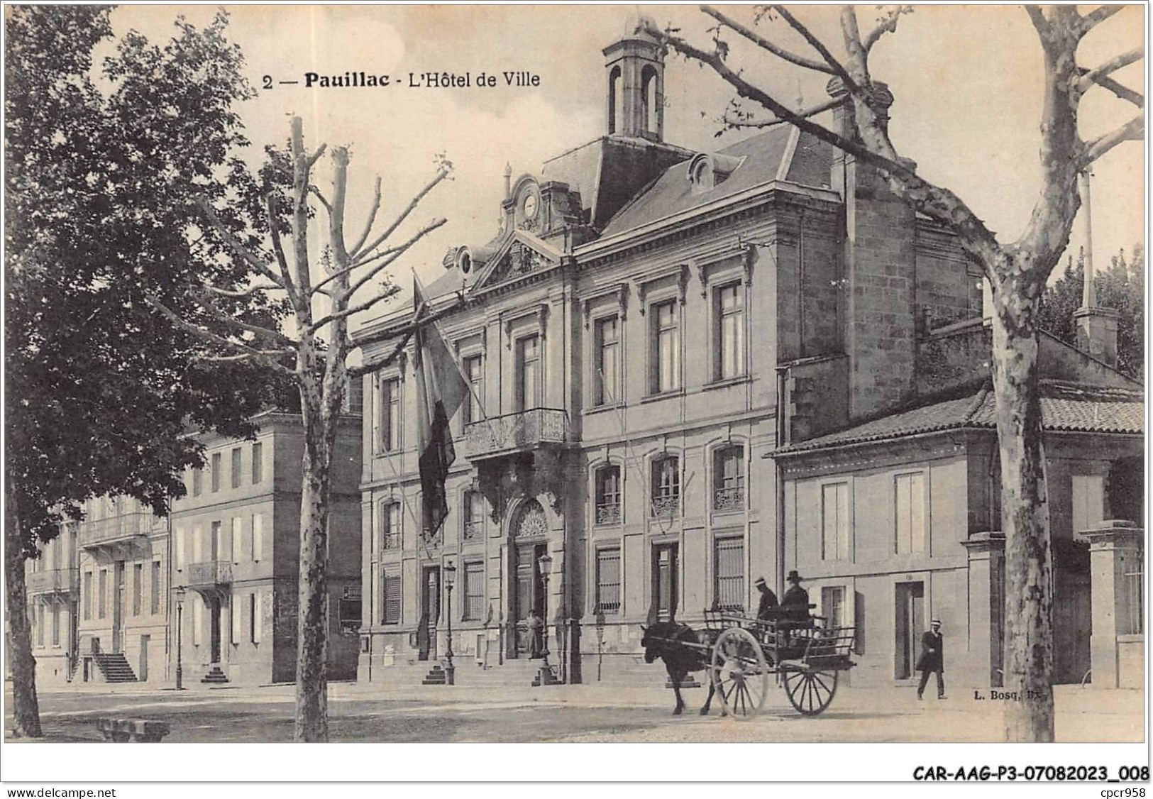 CAR-AAGP3-33-0204 - PAUILLAC - L'hotel De Ville - Pauillac