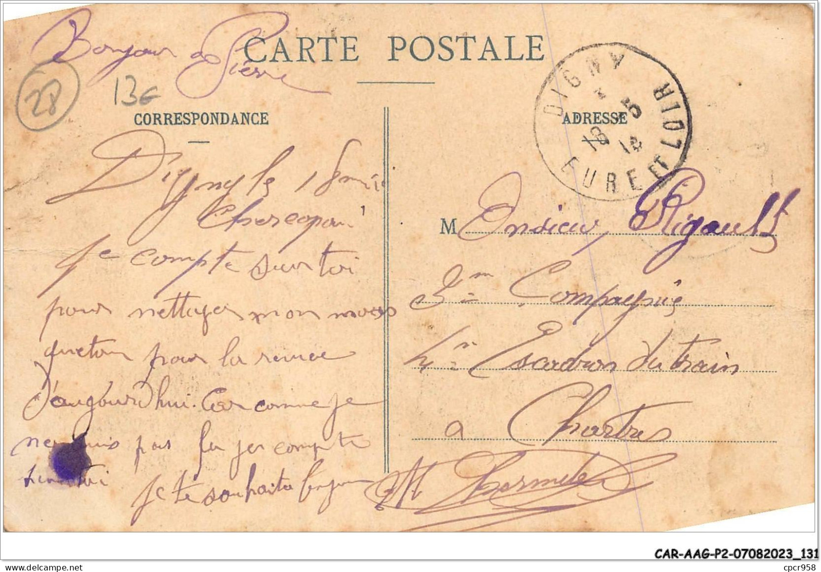 CAR-AAGP2-28-0174 - LA LOUPE - Comice Agricole Du 5 Juin 1910 - La Place - La Loupe