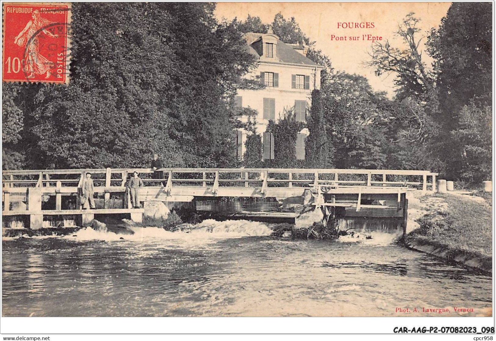 CAR-AAGP2-27-0158 - FOURGES - Pont Sur L'Epte - Fourges