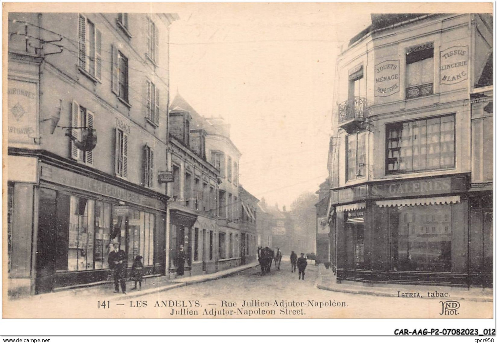 CAR-AAGP2-27-0115 - LES ANDELYS - Rue Julien Adjustor - Napoleon  - Les Andelys