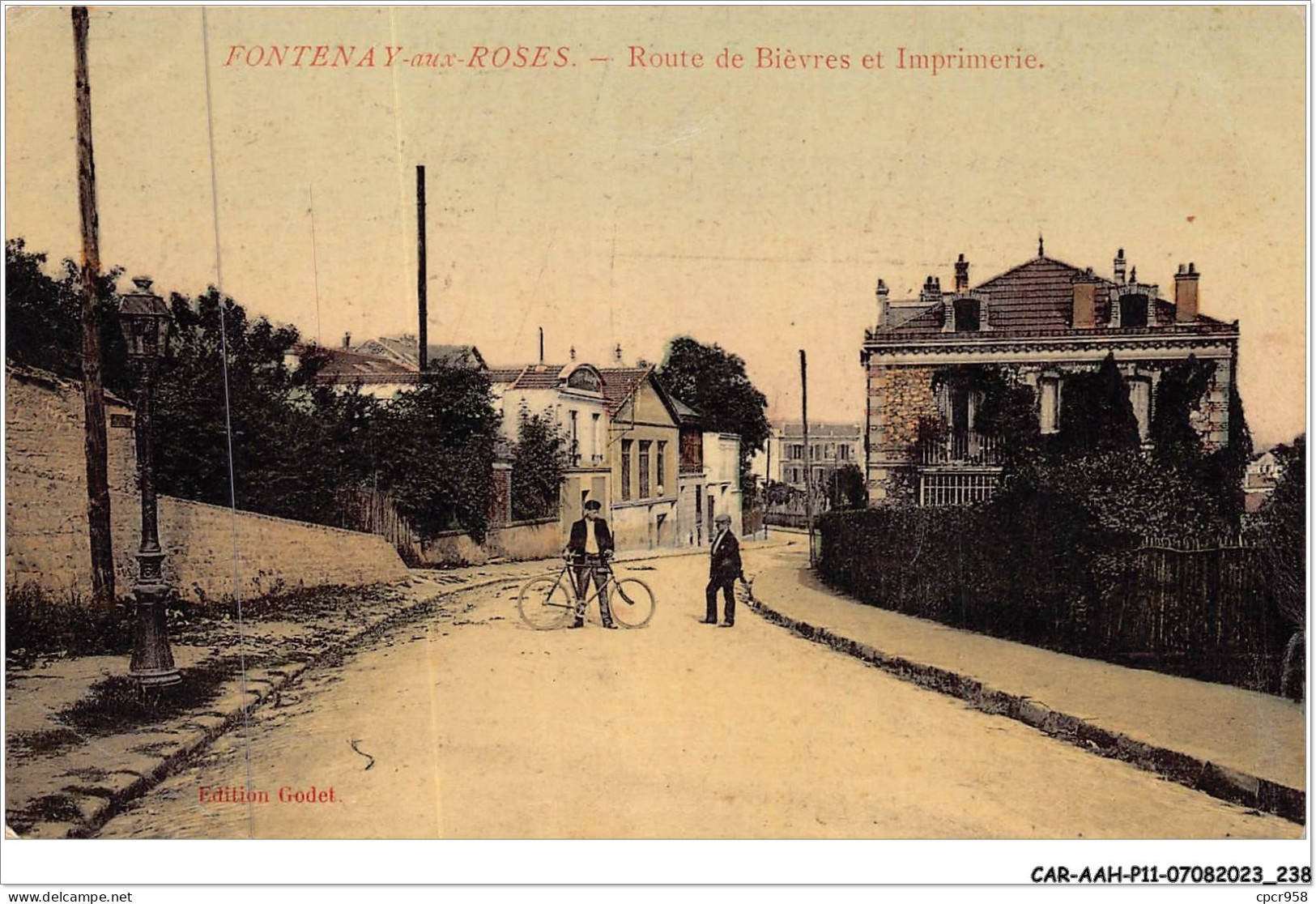 CAR-AAHP11-94-1080 - FONTENAY-AUX-ROSES - Route De Bièvres Et Imprimerie - Fontenay Sous Bois