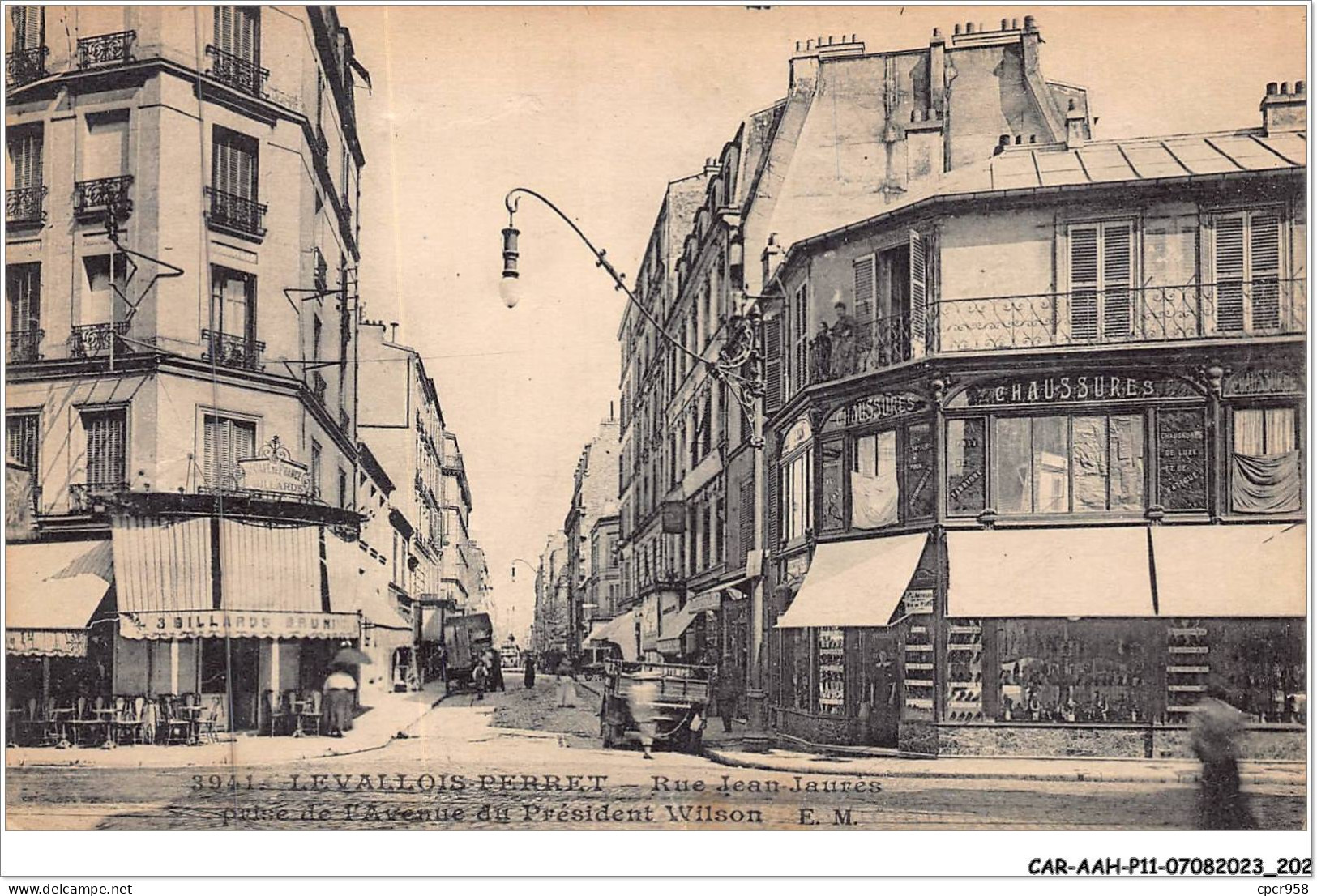 CAR-AAHP11-92-1062 - LEVALLOIS-PERRET - Rue Jean-jaurès Prise De L'avenue Du Président Wilson - Levallois Perret