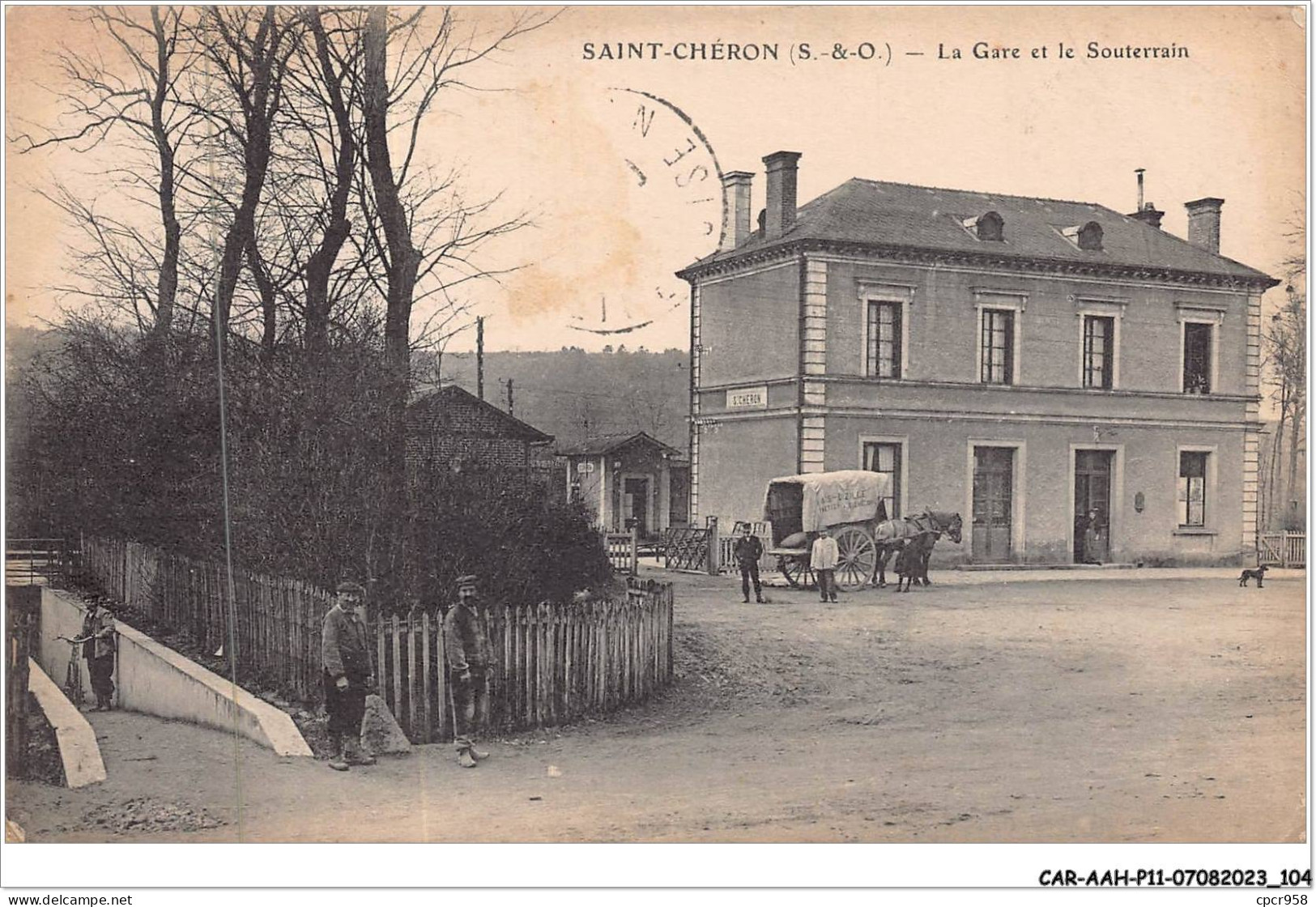 CAR-AAHP11-91-1013 - SAINT-CHERON - La Gare Et Le Souterrain - Saint Cheron