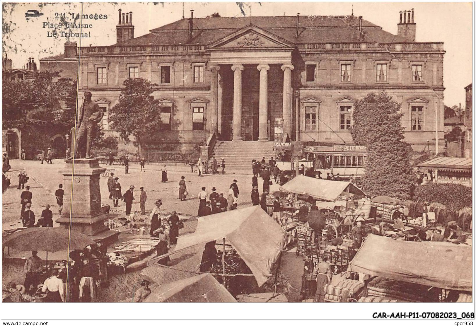 CAR-AAHP11-87-0995 - LIMOGES - Le Verso - Place D'aisne - Le Tribunal - Limoges