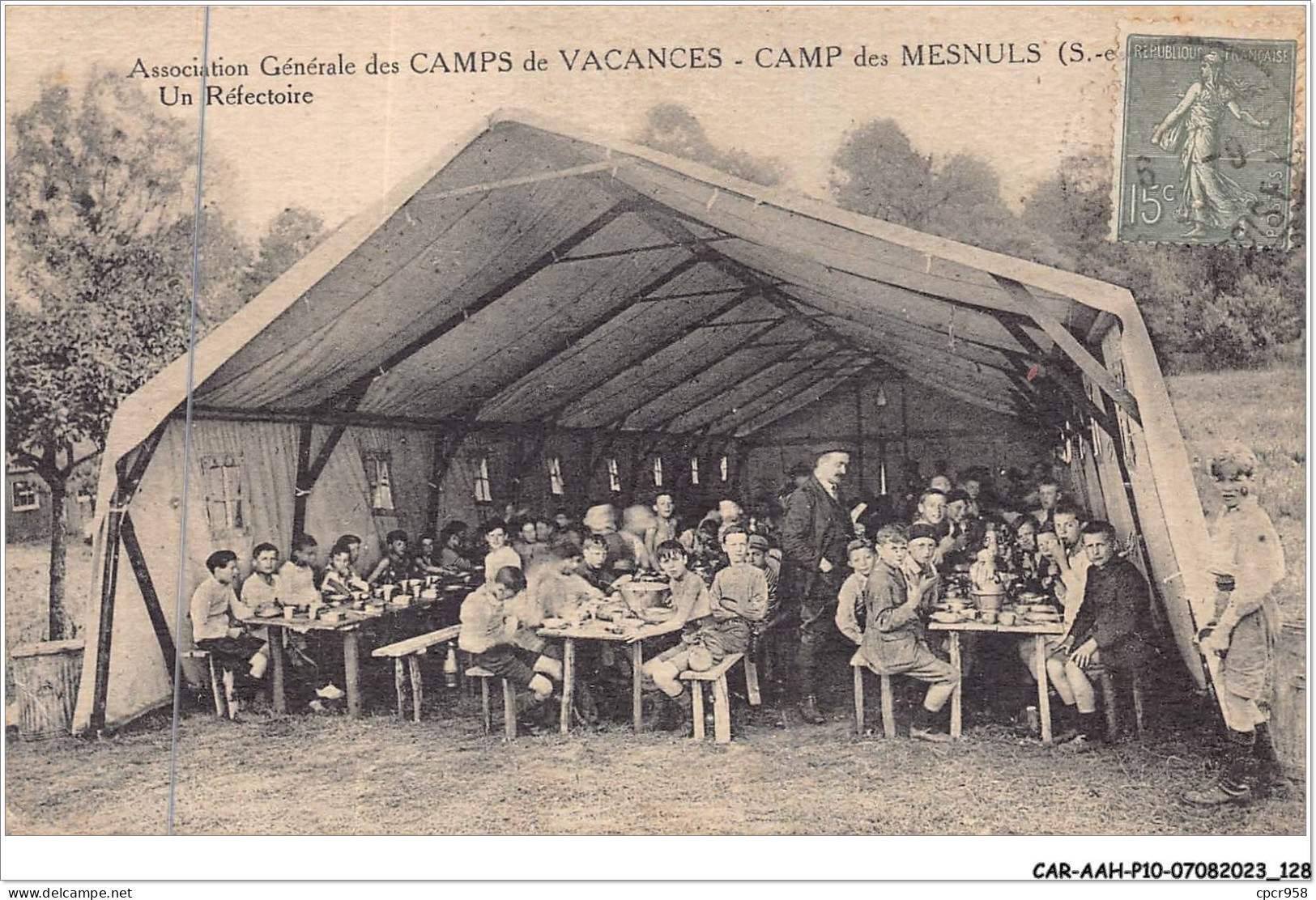 CAR-AAHP10-78-0930 - Association Générale Des Camps De Vacances - Camp Des MESNULS - Un Réfectoire - Autres & Non Classés