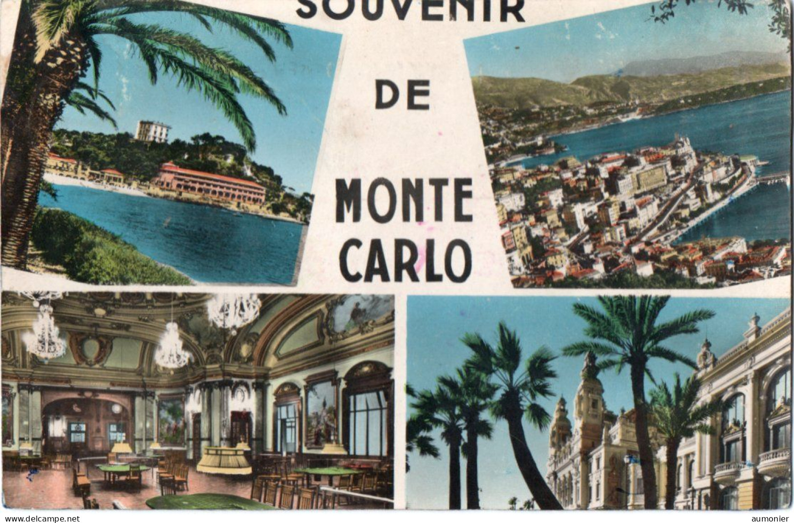 Souvenir De MONTE-CARLO - Multivues   ( CPSM ) - Monte-Carlo