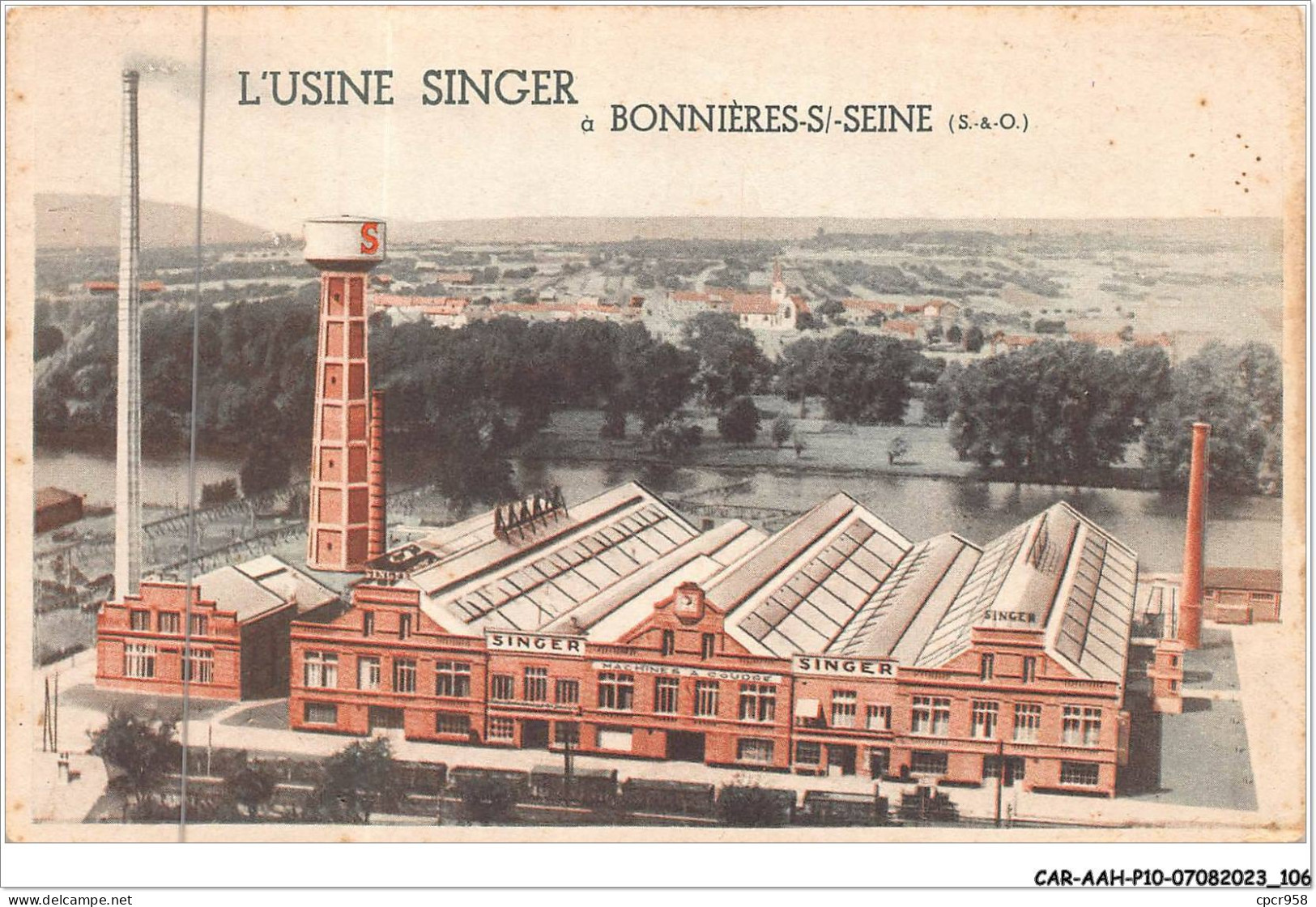 CAR-AAHP10-78-0919 - BONNIERES-SUR-SEINE - L'usine Singer - Bonnieres Sur Seine