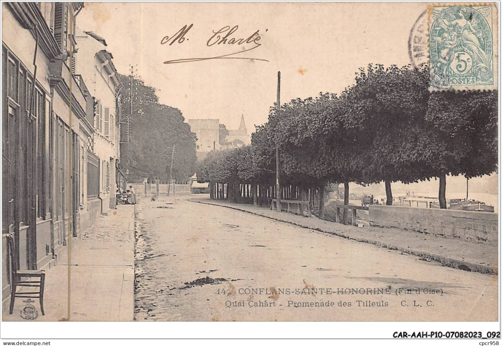 CAR-AAHP10-78-0912 - CONFLANS-SAINTE-HONORINE - Quai Cahart - Promenade Des Tilleuls - Carte Pliee, Vendue En L'etat - Conflans Saint Honorine