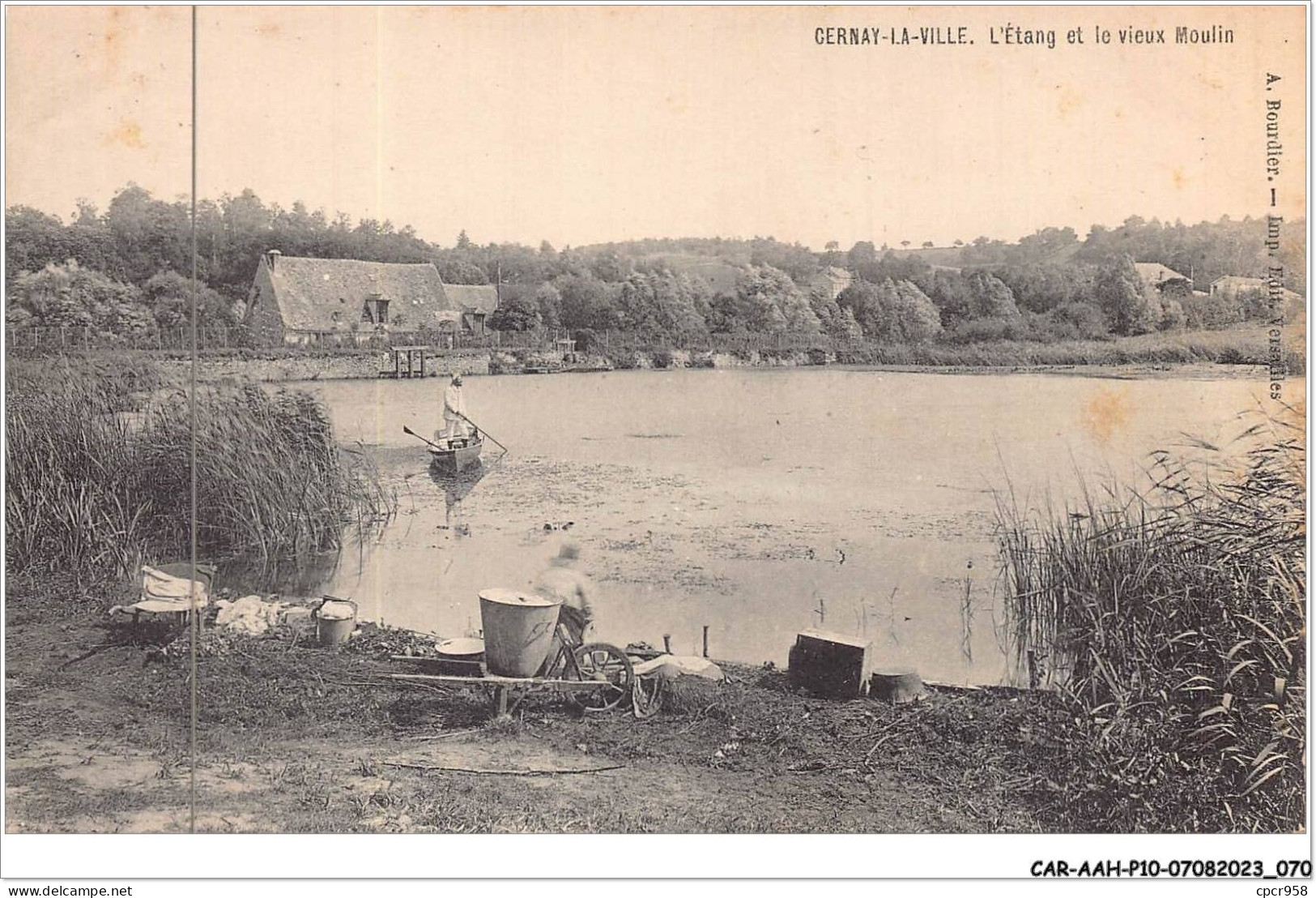 CAR-AAHP10-78-0901 - CERNAY-LA-VILLE - L'étang Et Le Vieux Moulin - Lavandiere - Cernay-la-Ville