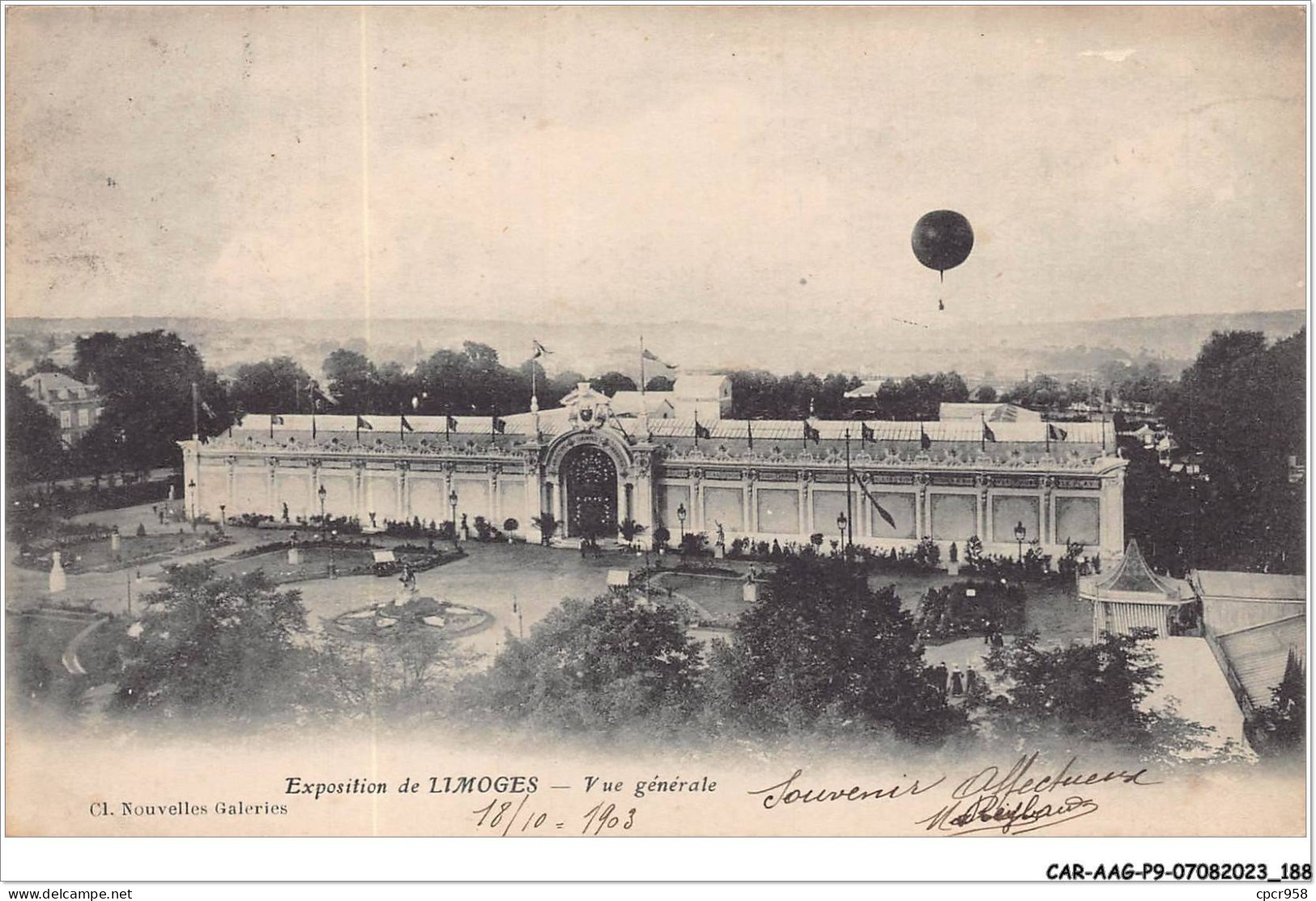 CAR-AAGP9-87-0876 - LIMOGES - Vue Générale - Ballon - Limoges