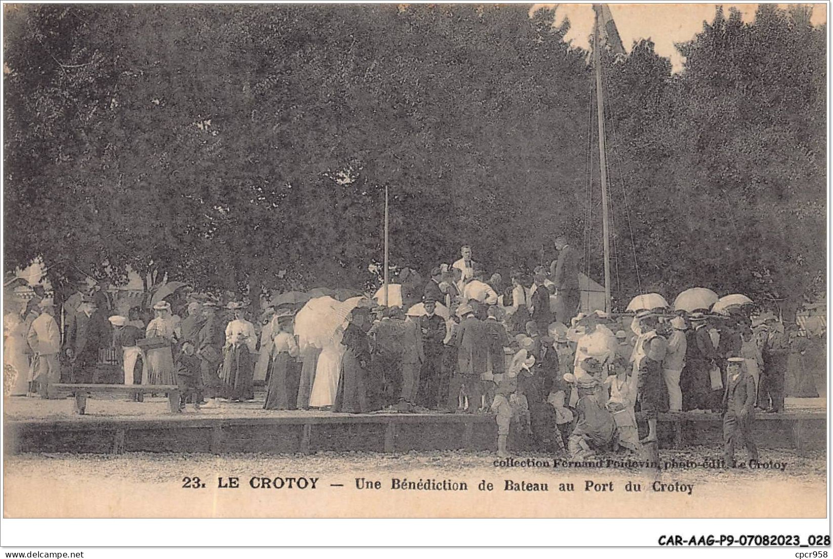 CAR-AAGP9-80-0796 - LE CROTOY - Une Benediction De Bateau Au Port Du Crotoy - Le Crotoy