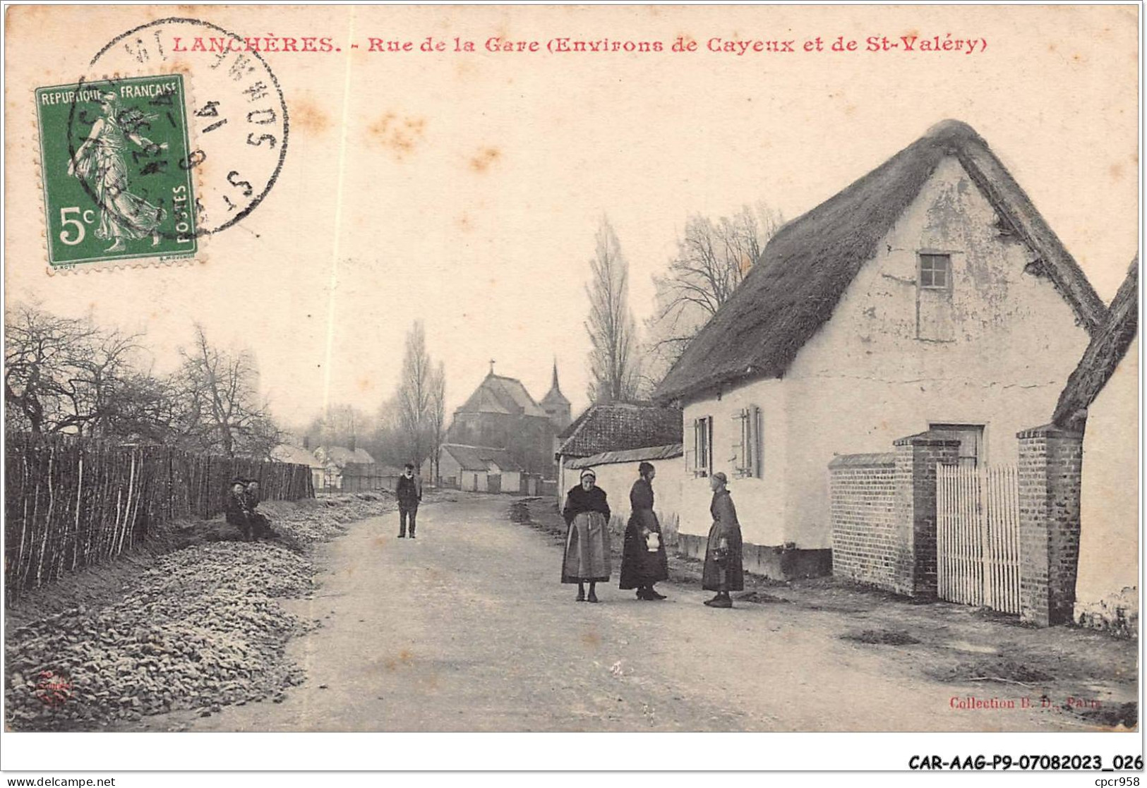 CAR-AAGP9-80-0795 - LANCHERES - Rue De La Gare  - Sonstige & Ohne Zuordnung