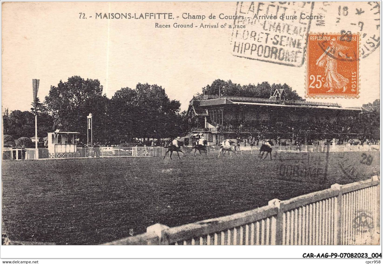 CAR-AAGP9-78-0784 - MAISONS-LAFFITTE - Champ De Course - Arrivée D'une Course  - Maisons-Laffitte