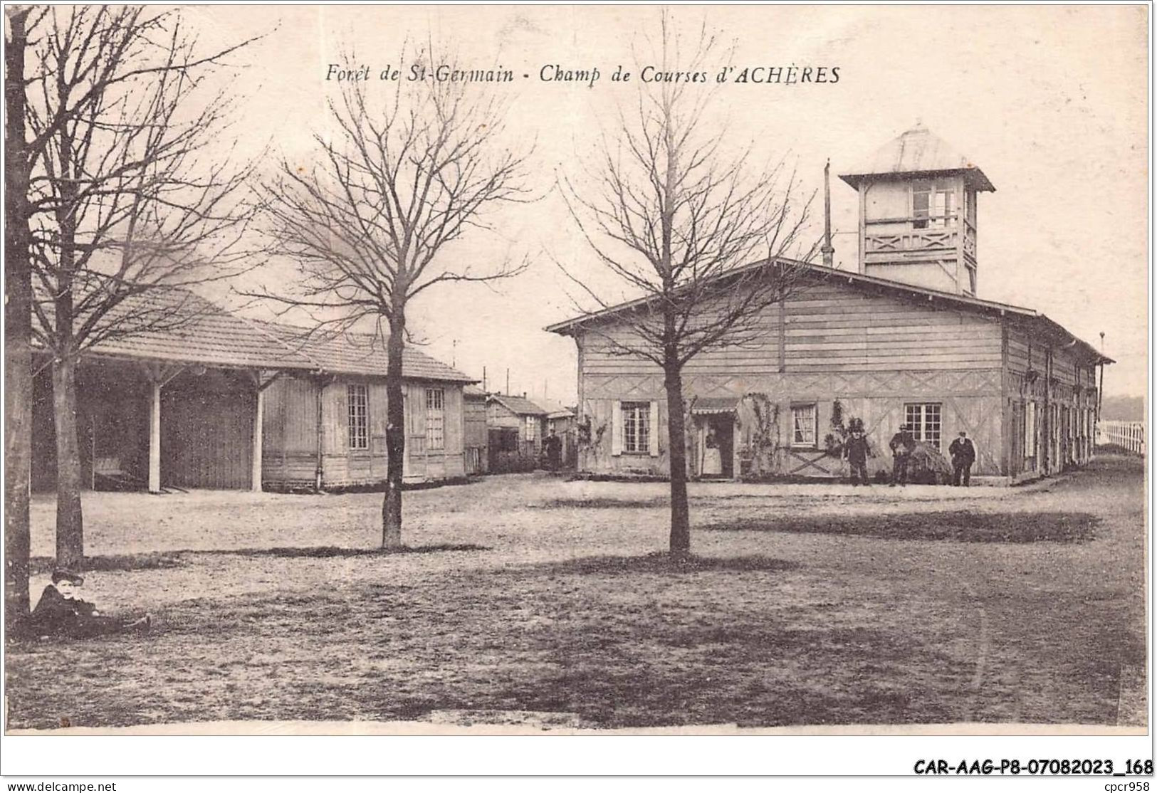 CAR-AAGP8-78-0761 - ACHERES - Champs De Courses - Foret De St-Germain - Carte Pliee, Vendue En L'etat - Acheres