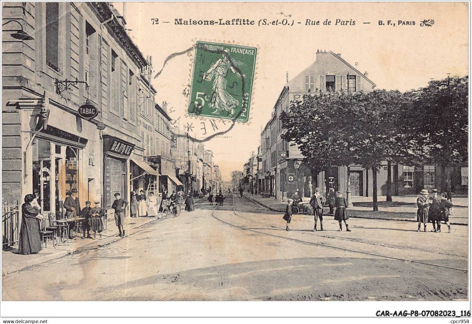 CAR-AAGP8-78-0735 - MAISONS-LAFFITTE - Rue De Paris - Banque - Maisons-Laffitte