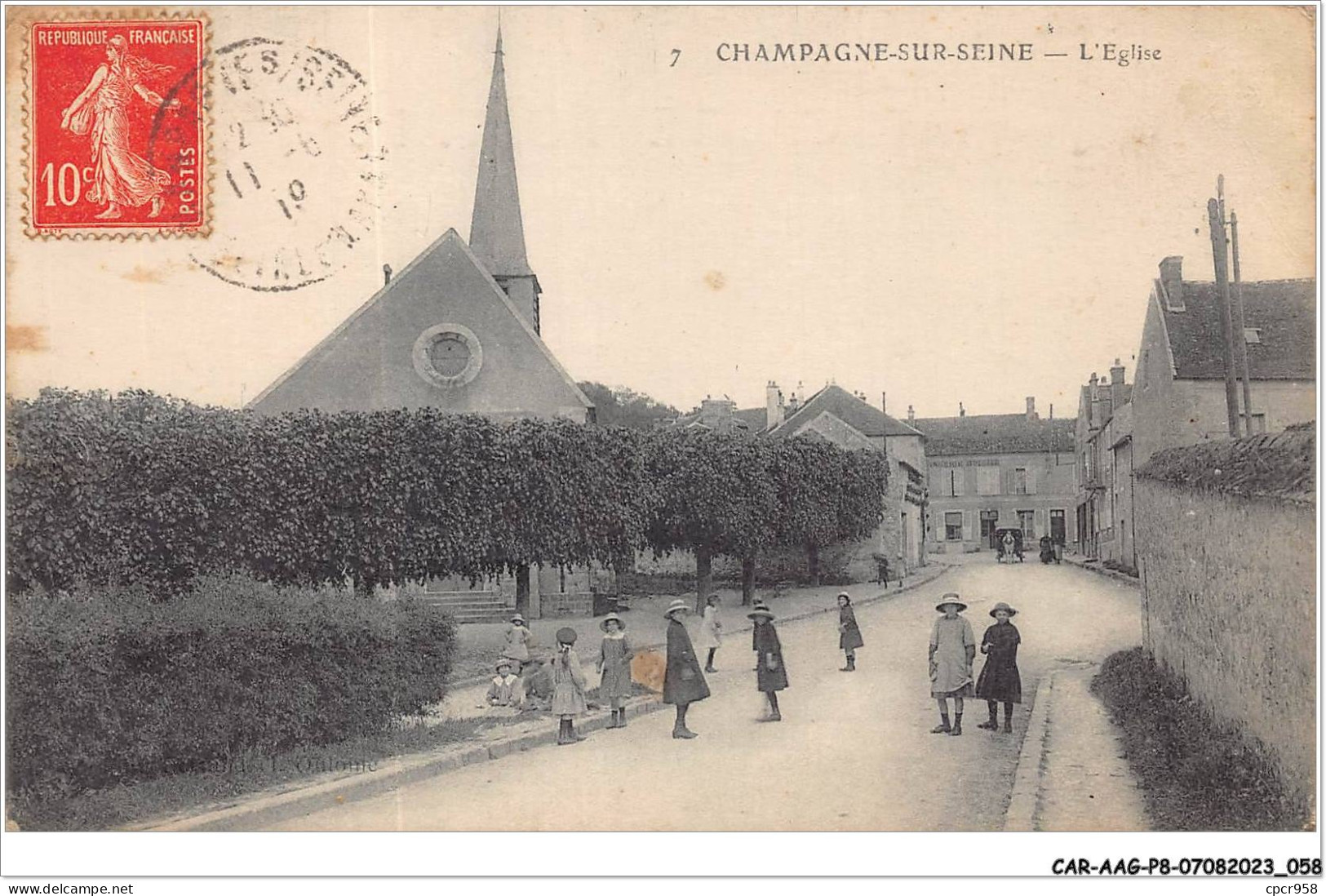 CAR-AAGP8-77-0706 - CHAMPAGNE-SUR-SEINE - L'EGLISE  - Champagne Sur Seine