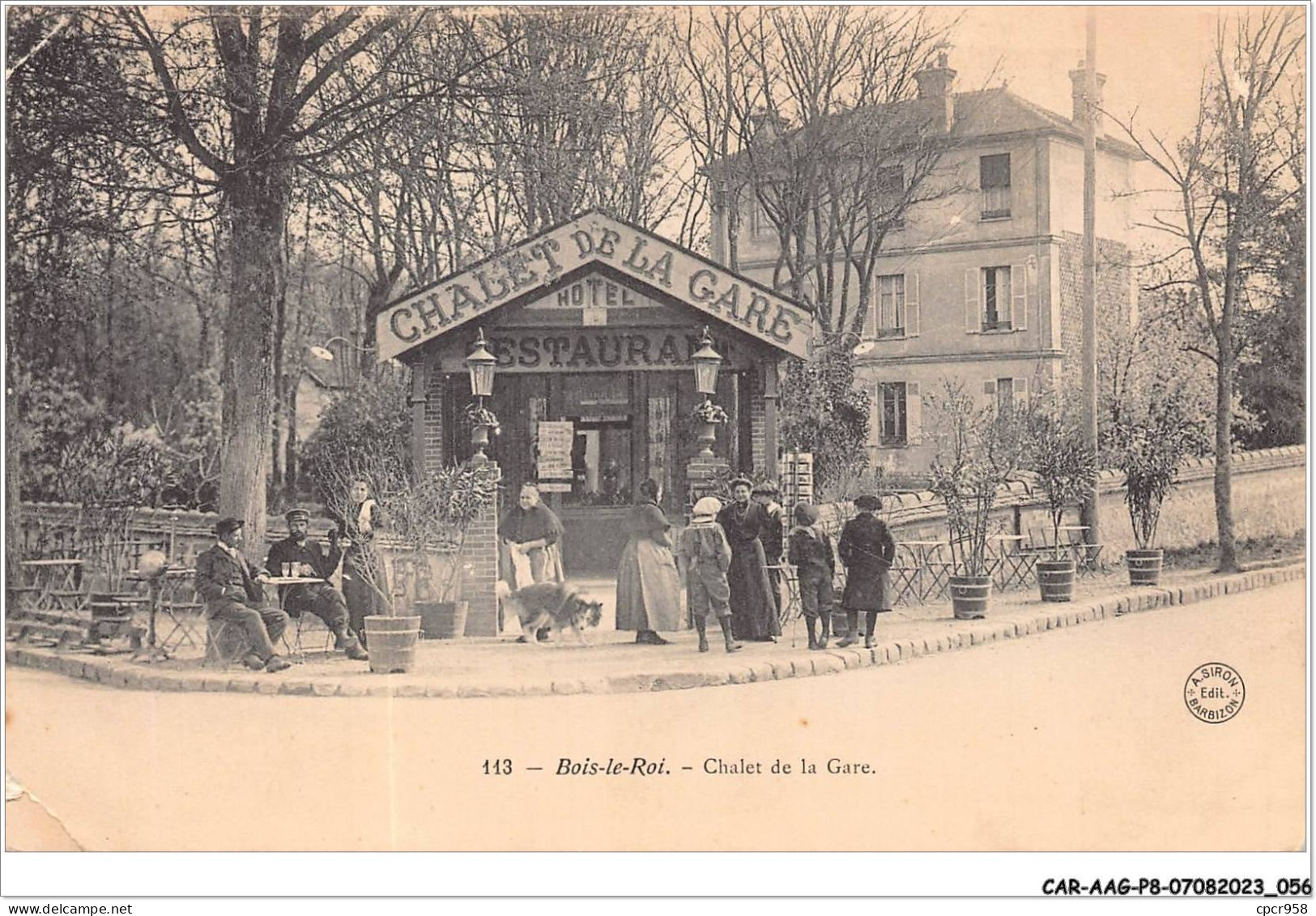 CAR-AAGP8-77-0705 - BOIS-LE-ROI - Chalet De La Gare - Carte Pliee, Vendue En L'etat - Bois Le Roi