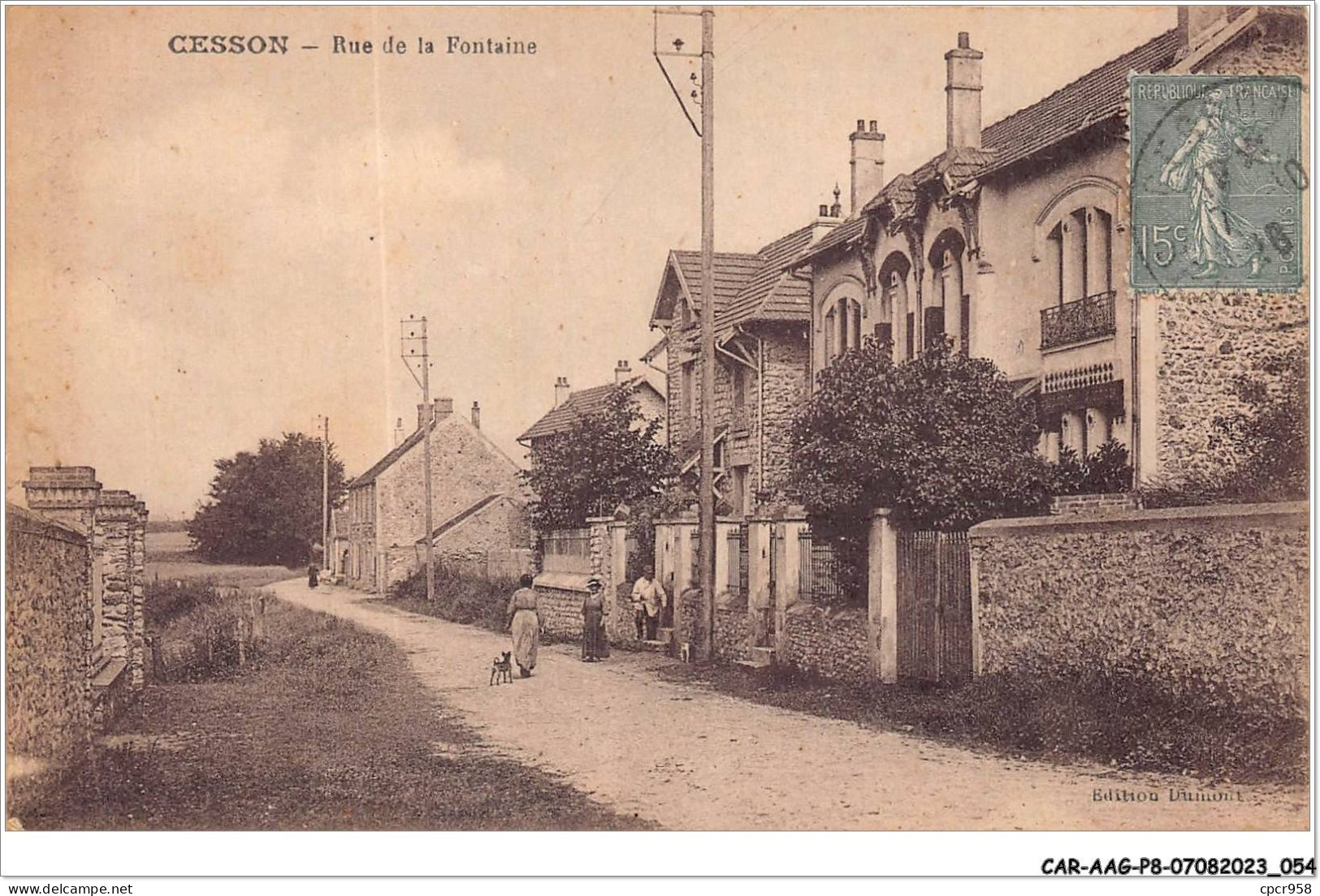 CAR-AAGP8-77-0704 - CESSON - Rue De La Fontaine  - Cesson