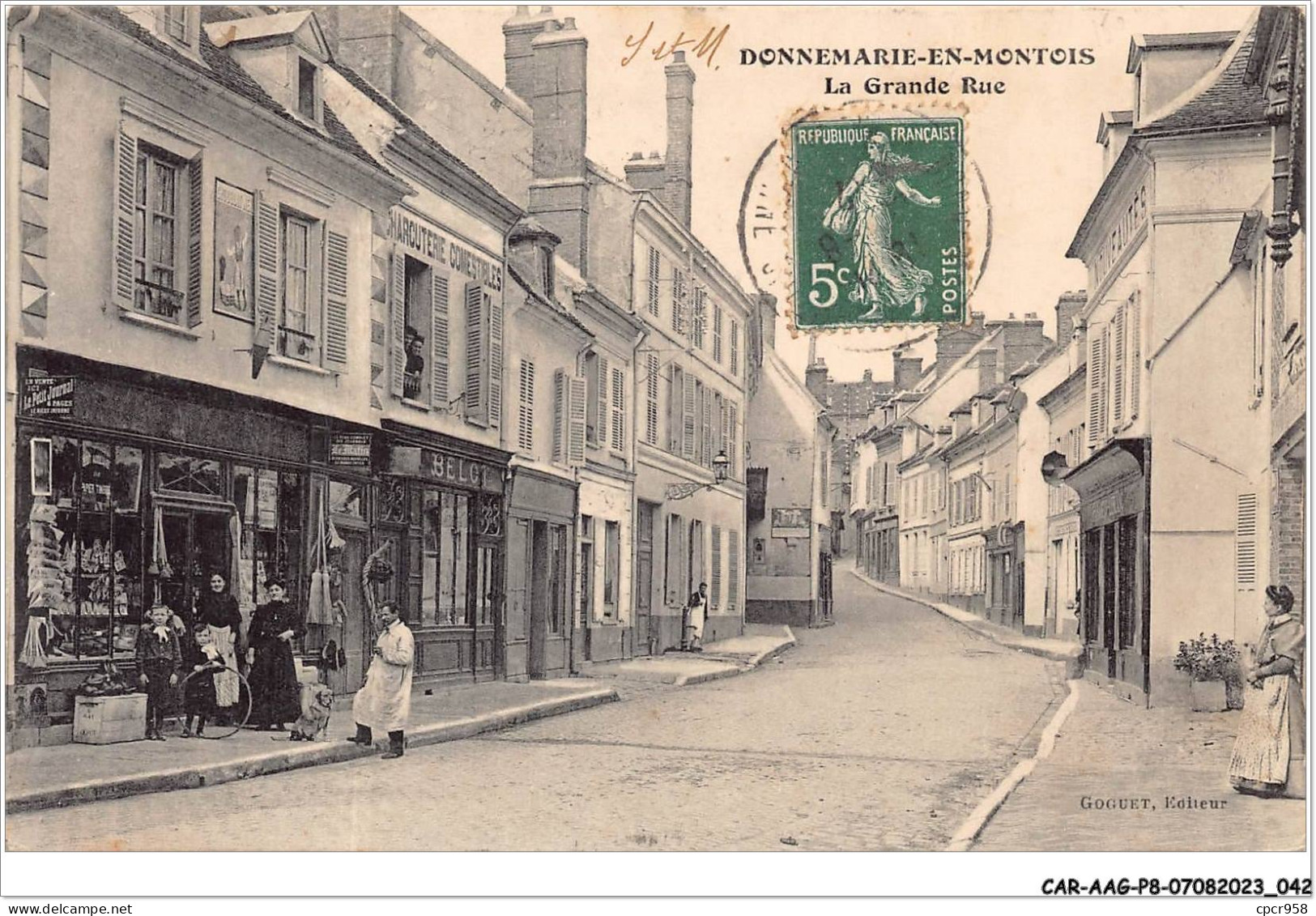 CAR-AAGP8-77-0698 - DONNEMARIE-EN-MONTOIS - La Grande Rue  - Donnemarie Dontilly