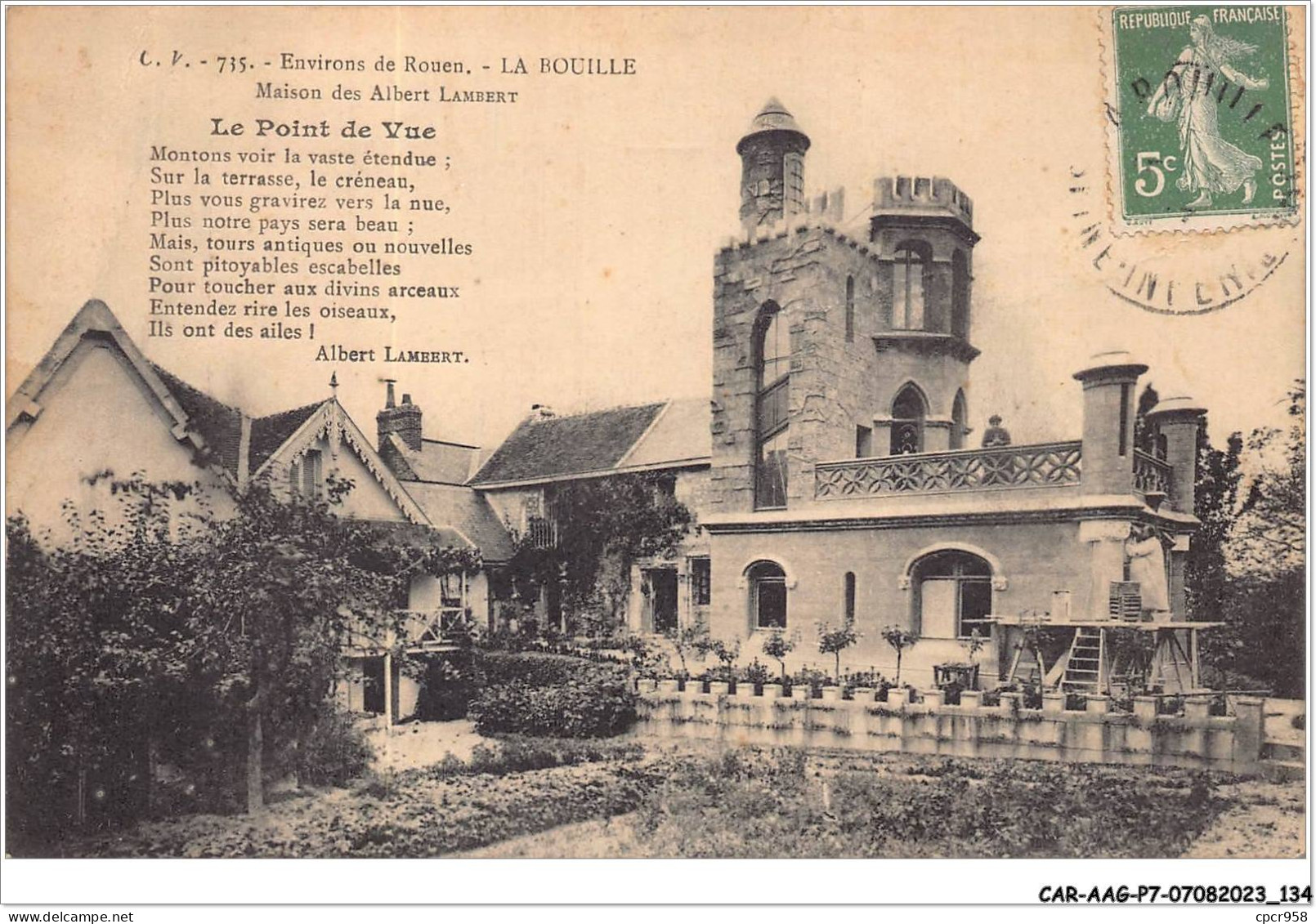 CAR-AAGP7-76-0638 - Environs De ROUEN - LA BOUILLE - Maisons Des Albert Lambert  - Rouen