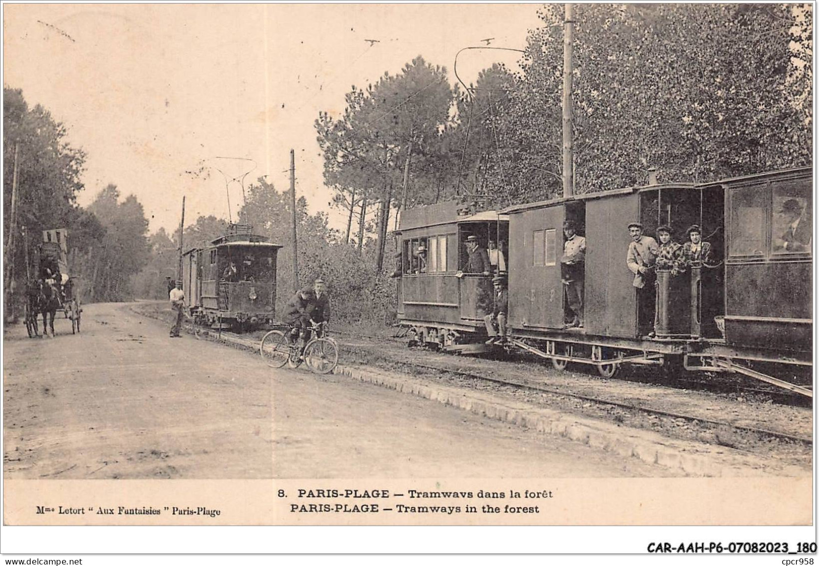 CAR-AAHP6-62-0566 - PARIS-PLAGE - Tramways Dans La Forêt - Autres & Non Classés