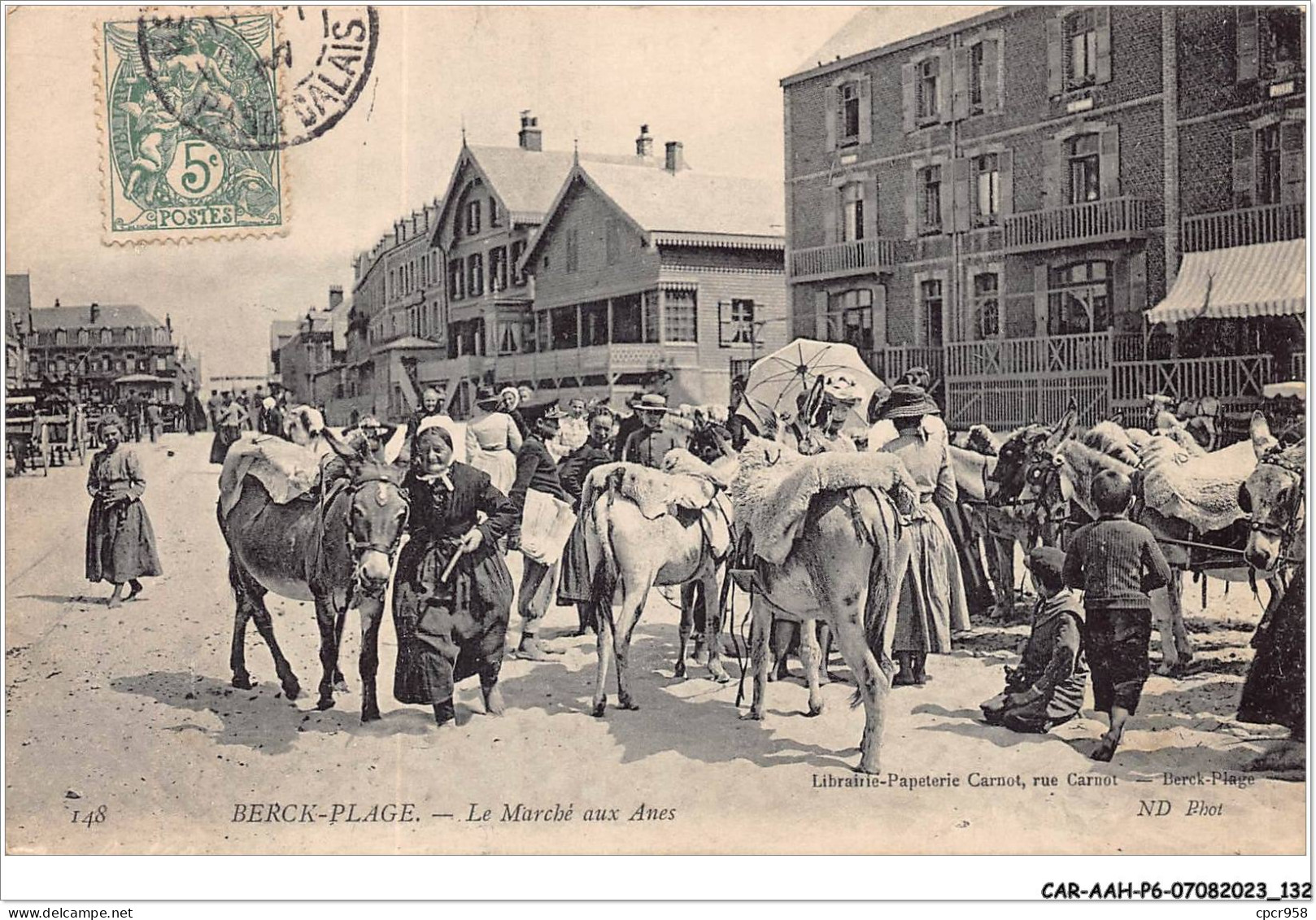 CAR-AAHP6-62-0542 - BERCK-PLAGE - Le Marché Aux Anes - Berck