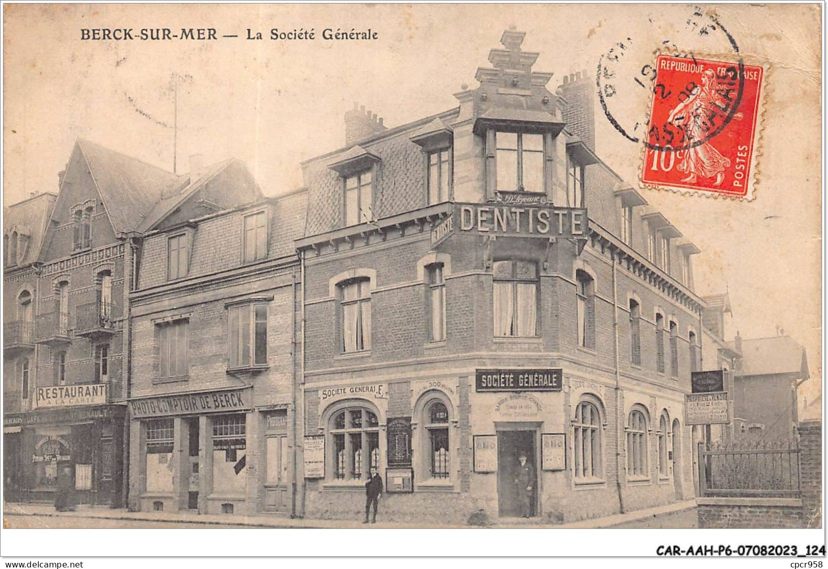 CAR-AAHP6-62-0538 - BERCK- SUR-MER - La Société Générale - Dentiste - Berck