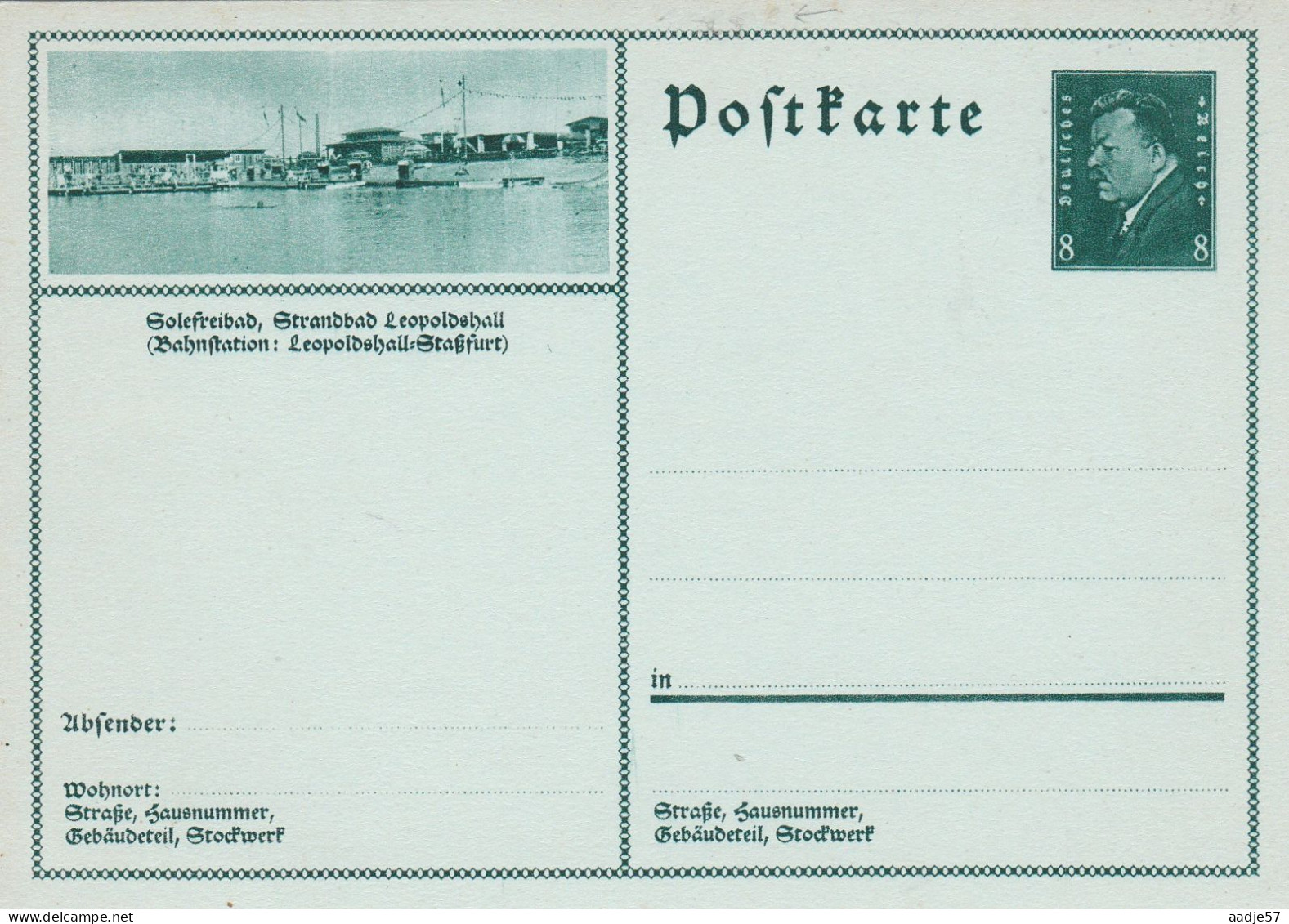 Bahnstation Leopoldshall Stassfurt- Bildpostkarte 1930 -  Mint - Briefkaarten