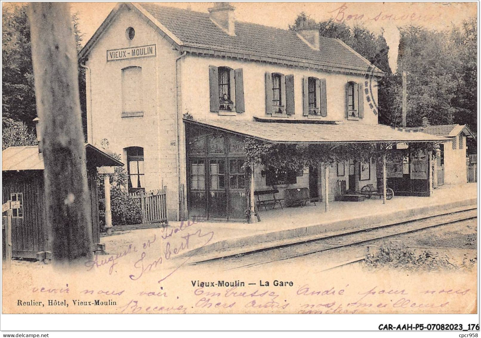 CAR-AAHP5-60-0472 - VIEUX-MOULIN - La Gare - Other & Unclassified
