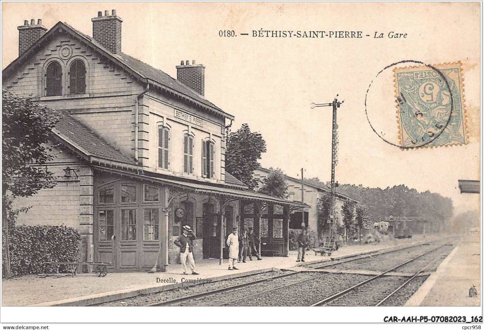 CAR-AAHP5-60-0465 - BETHISY-SAINT-PIERRE - La Gare - Autres & Non Classés
