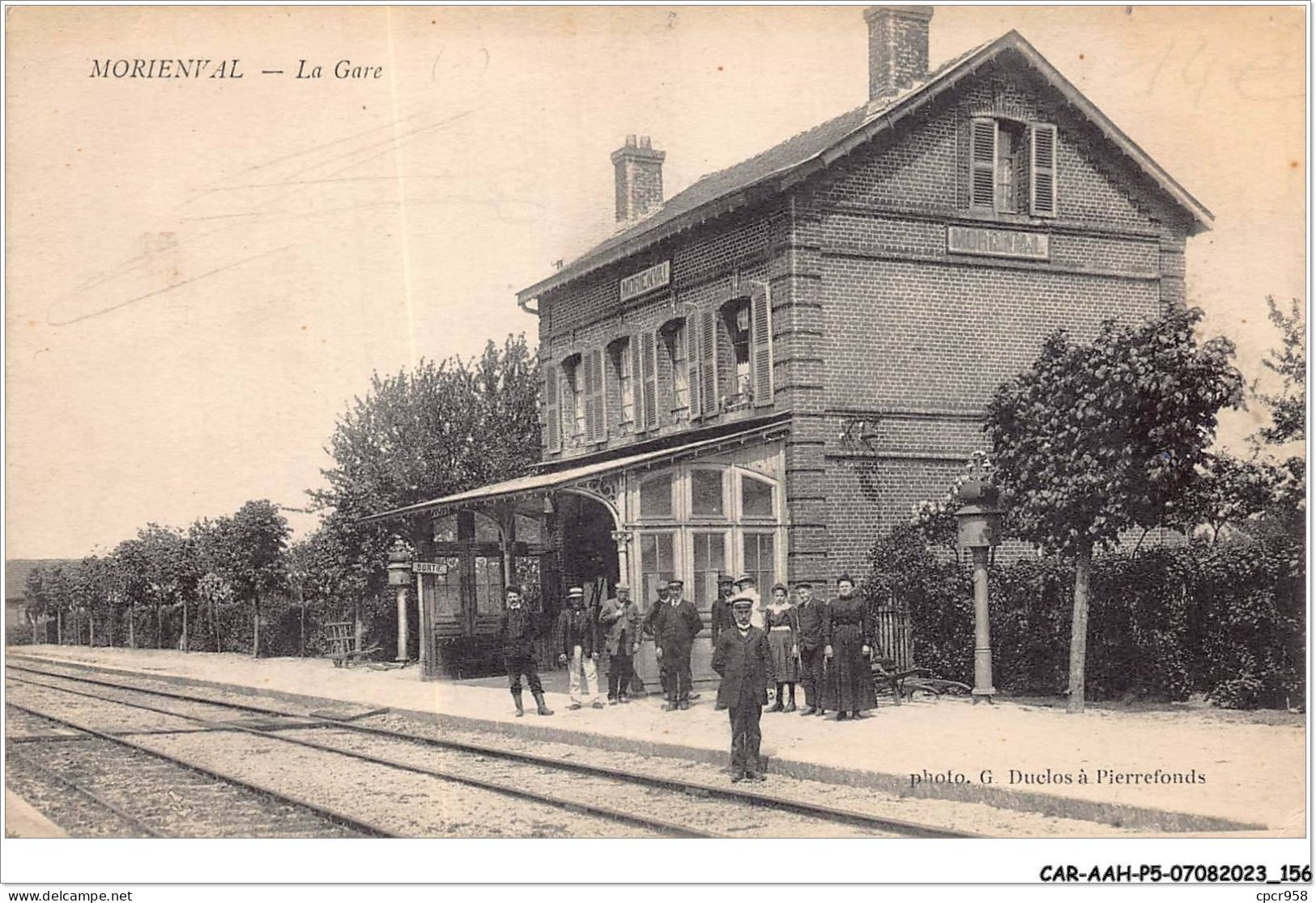 CAR-AAHP5-60-0462 - MORIENVAL - La Gare - Autres & Non Classés