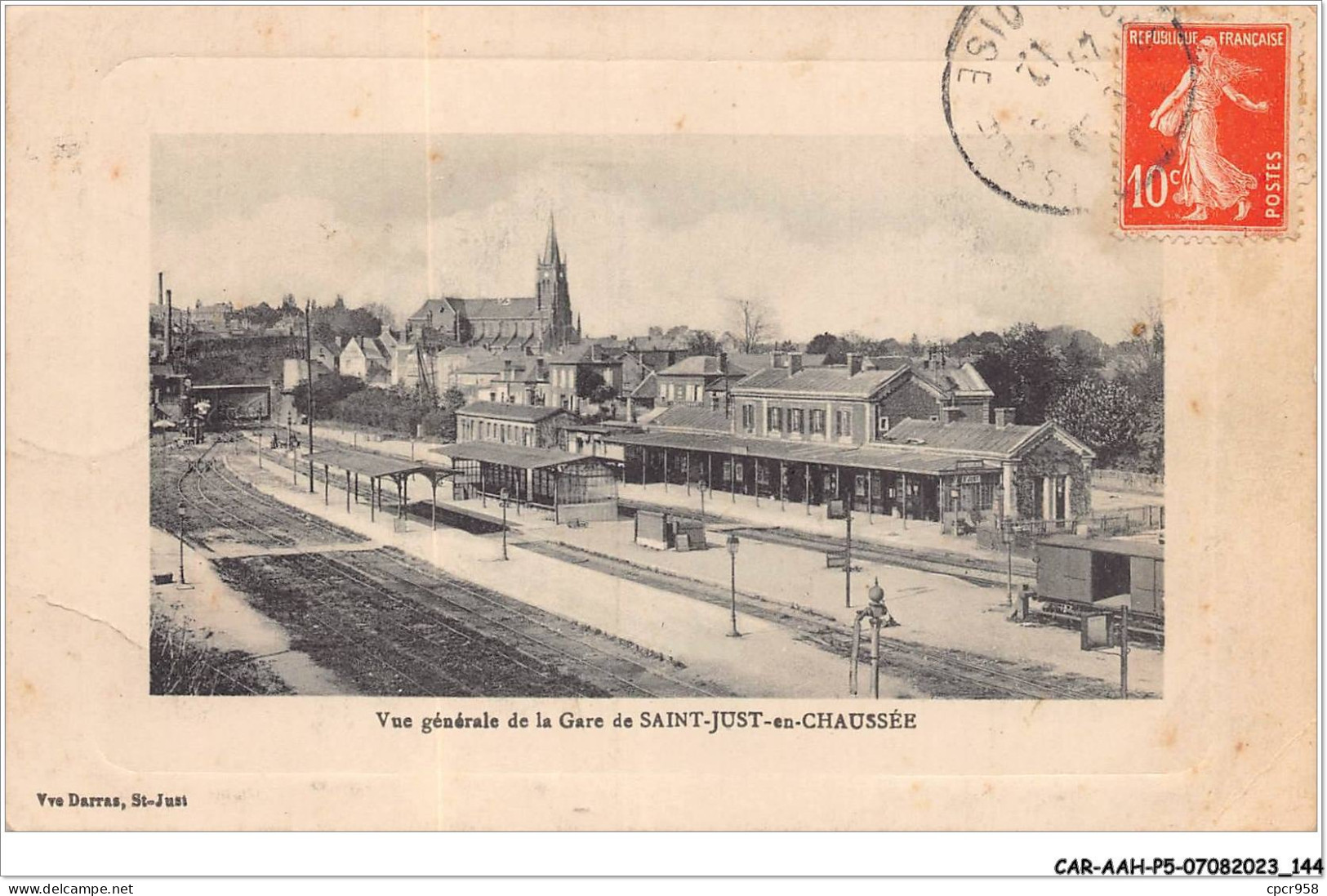 CAR-AAHP5-60-0456 - SAINT-JUST-EN-CHAUSSEE - Vue Générale De La Gare - Saint Just En Chaussee