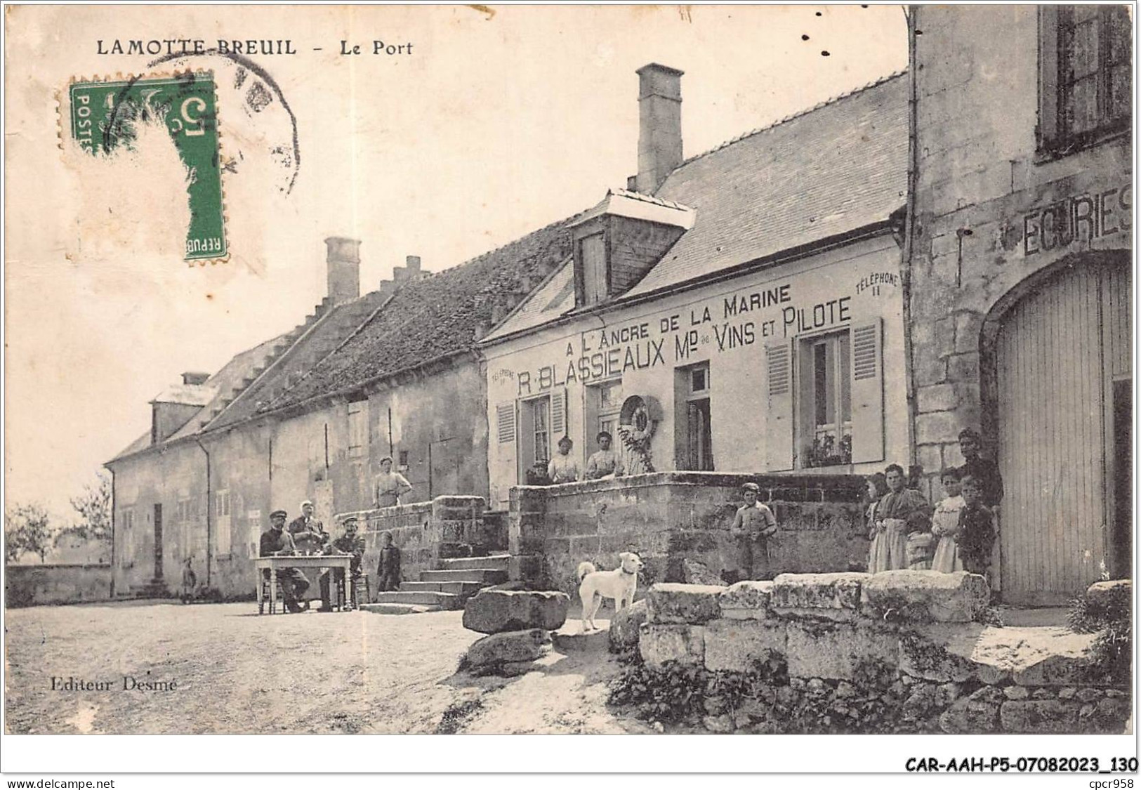 CAR-AAHP5-60-0449 - LAMOTTE-BREUIL - Le Port - A L'Ancre De La Mairine R. Blassieaux - Autres & Non Classés