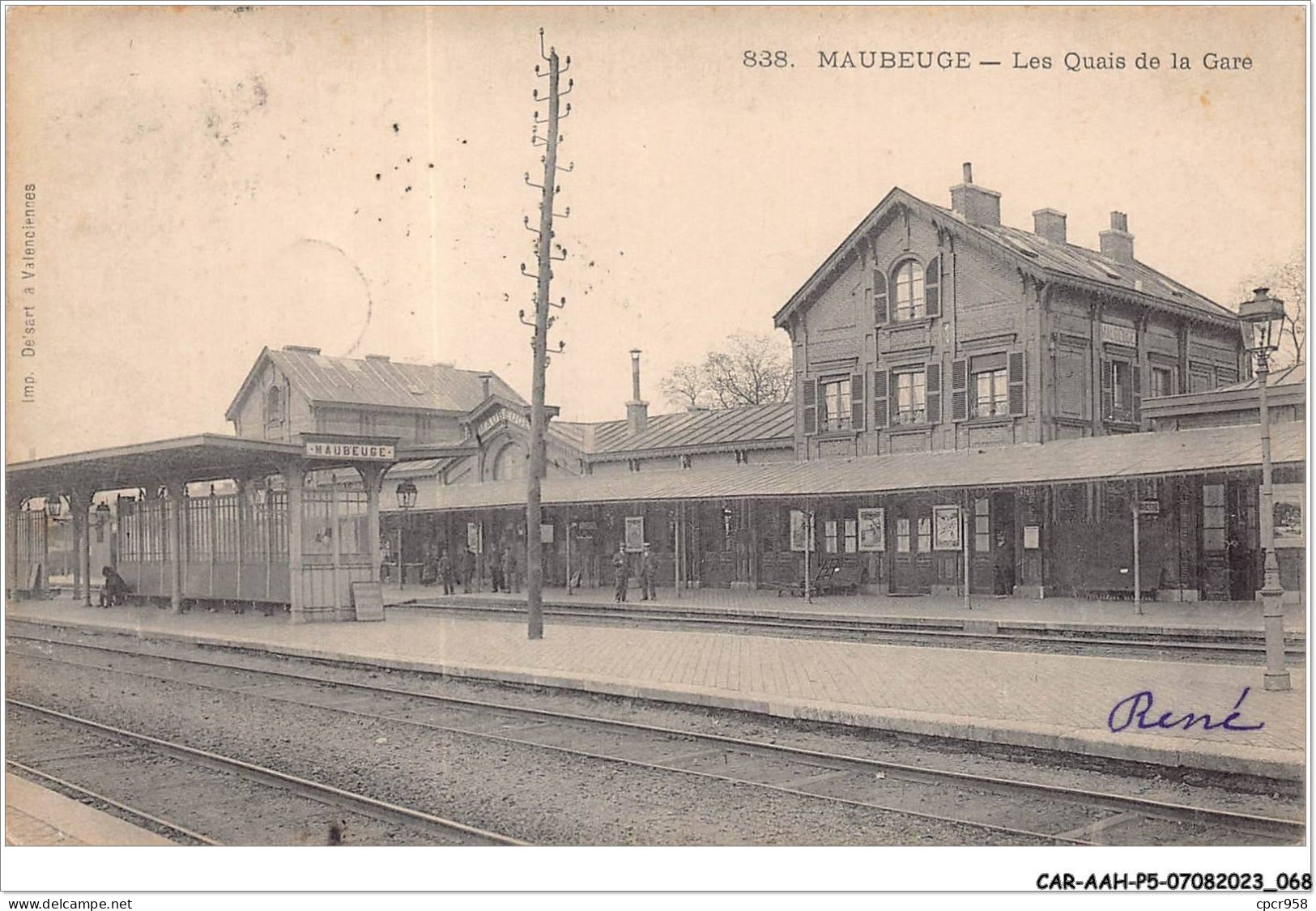 CAR-AAHP5-59-0418 - MAUBEUGE - Les Quais De La Gare - Maubeuge