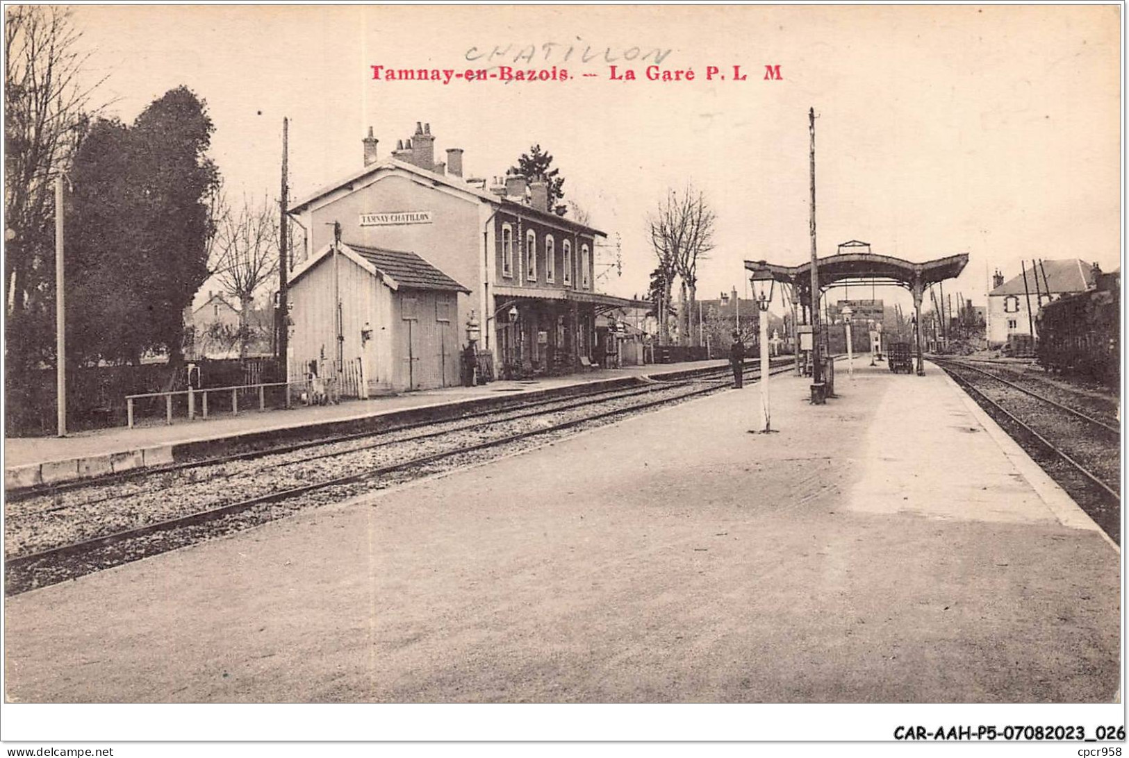 CAR-AAHP5-58-0397 - TAMMAY-EN-BAZOIS - La Gare P.L.M - Other & Unclassified