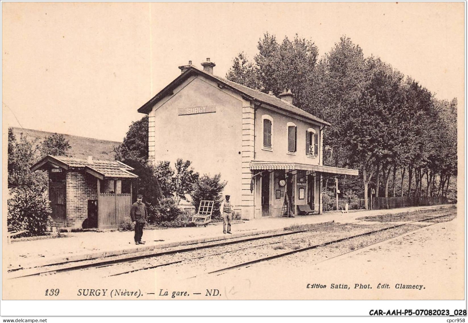 CAR-AAHP5-58-0398 - SURGY - La Gare - Autres & Non Classés