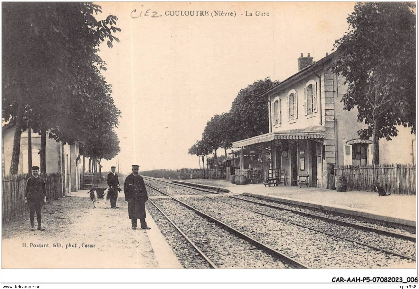 CAR-AAHP5-58-0387 - COULOUTRE - La Gare - Autres & Non Classés