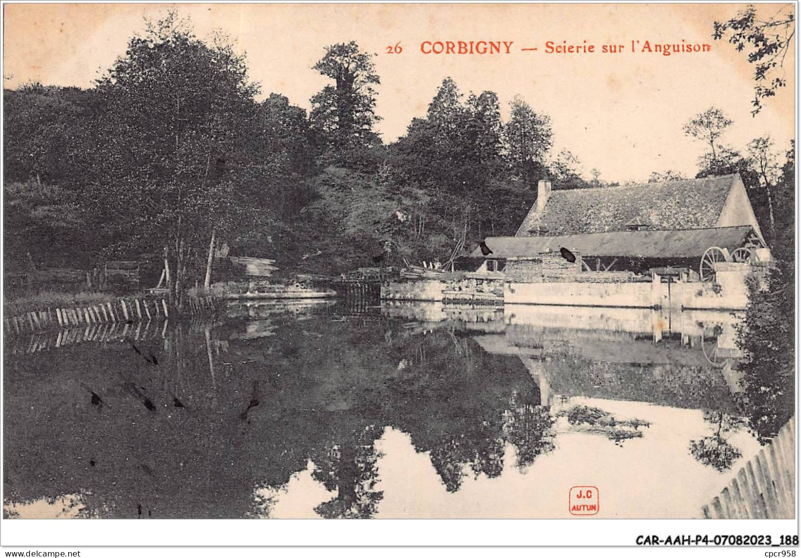 CAR-AAHP4-58-0379 - CORBIGNY - Scierie Sur L'Anguison - Corbigny