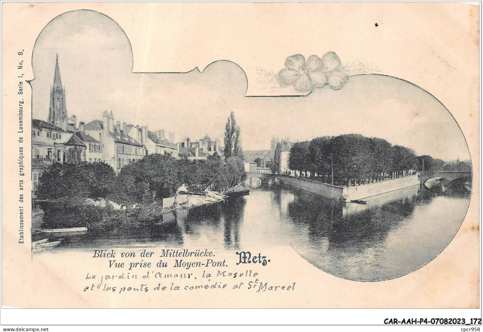 CAR-AAHP4-57-0371 - METZ - Vue Prise Du Moyen-pont - Metz