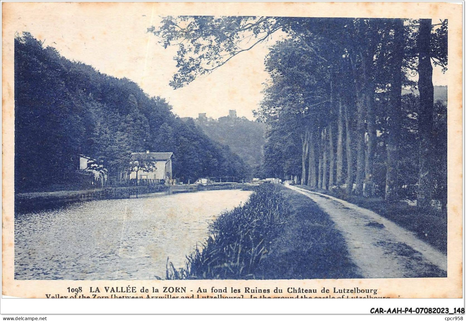 CAR-AAHP4-57-0359 - LA VALLEE DE LA ZORN - Au Fond Les Ruines Du Château De Lutzelbourg - Sonstige & Ohne Zuordnung