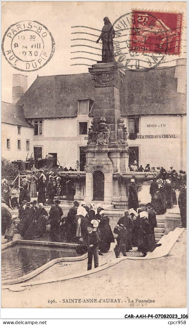 CAR-AAHP4-56-0338 - AURAY - Sainte-Anne-d'Auray - La Fontaine - Auray