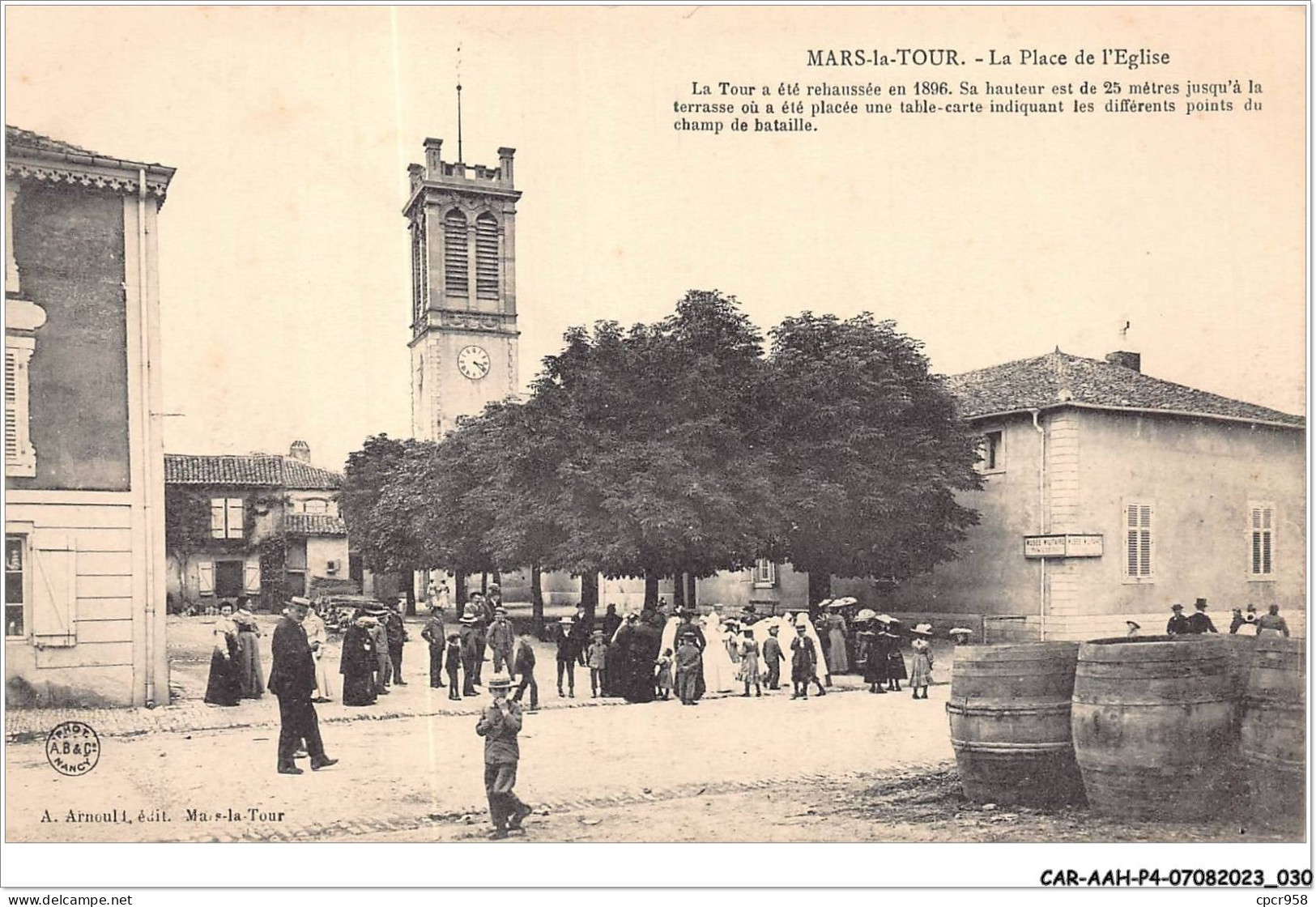 CAR-AAHP4-54-0300 - MARS-LA-TOUR - La Place De L'église - Autres & Non Classés