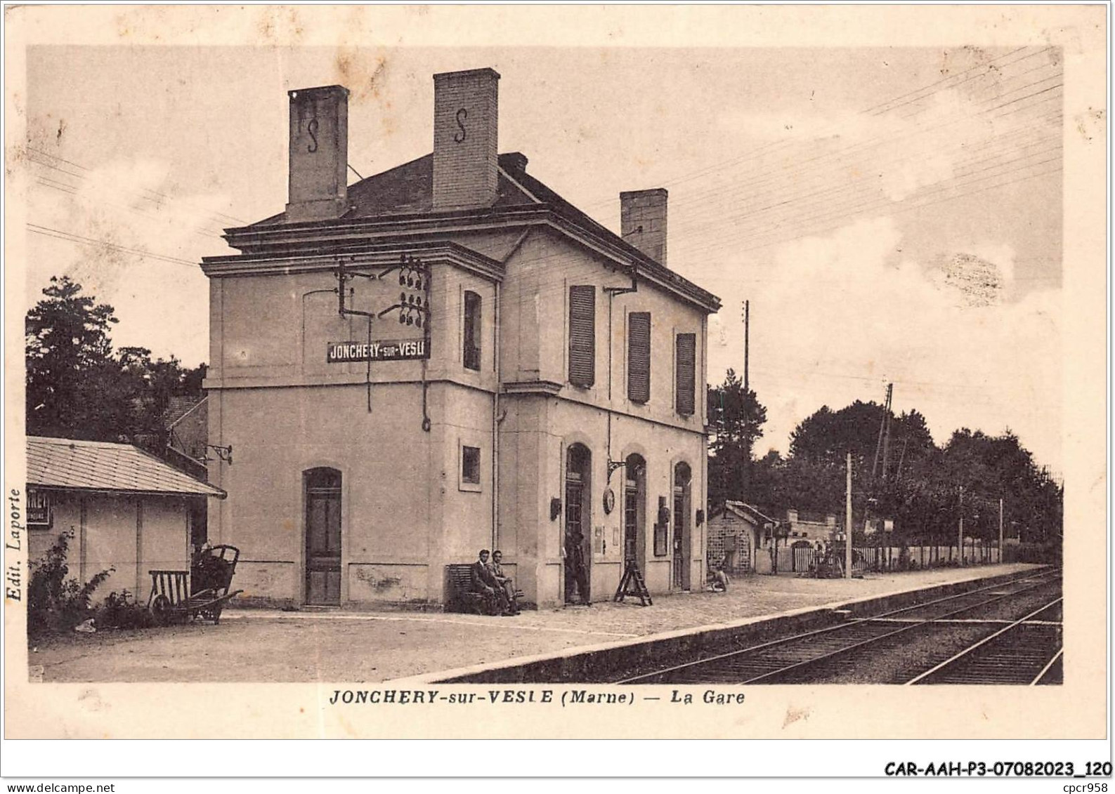 CAR-AAHP3-51-0244 - JONCHERY-SUR-VESIE - La Gare - Jonchery-sur-Vesle